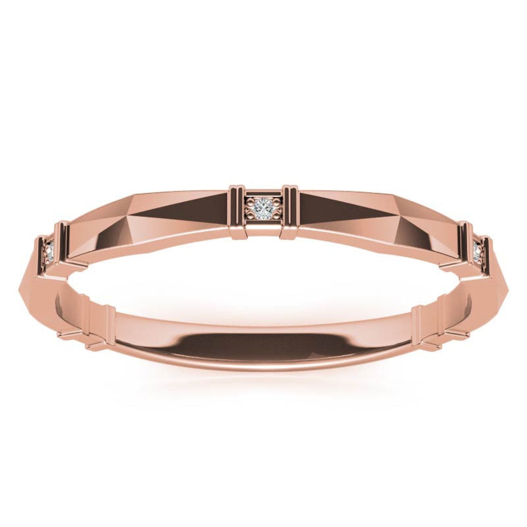Elegant Party Wear Rose Gold Plated Ring
