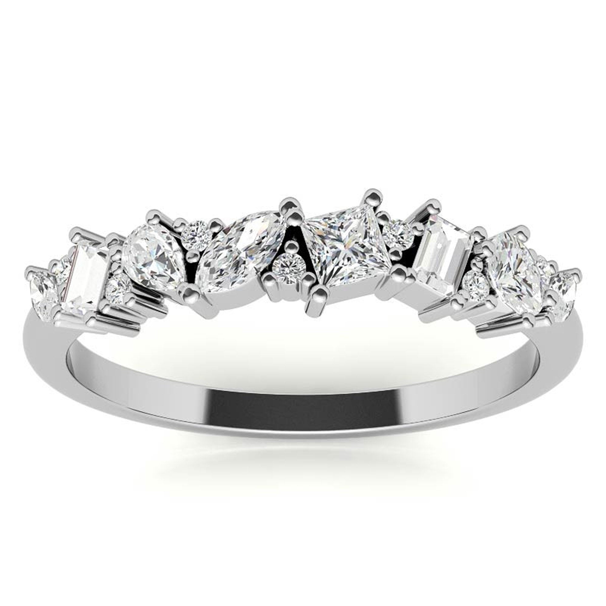 Classic Multi Cut Wedding Ring