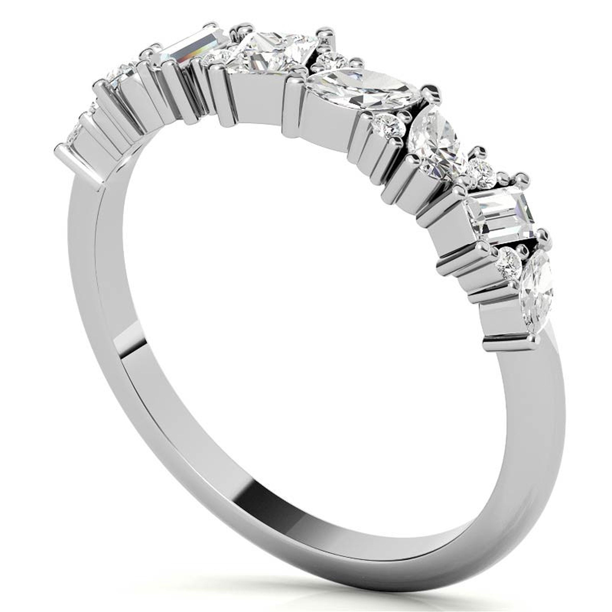 Classic Multi Cut Wedding Ring