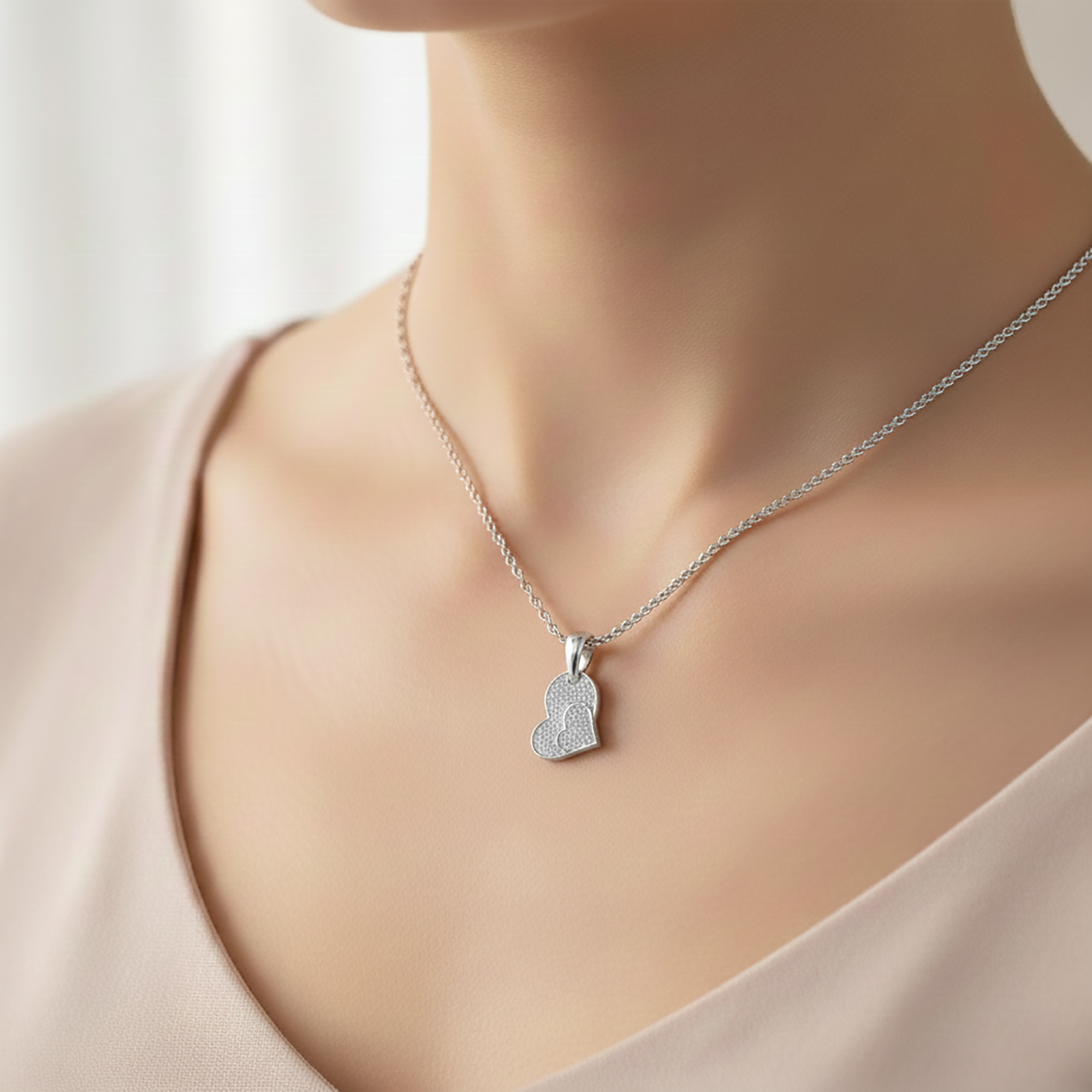 Embrace Dual Heart Pendant