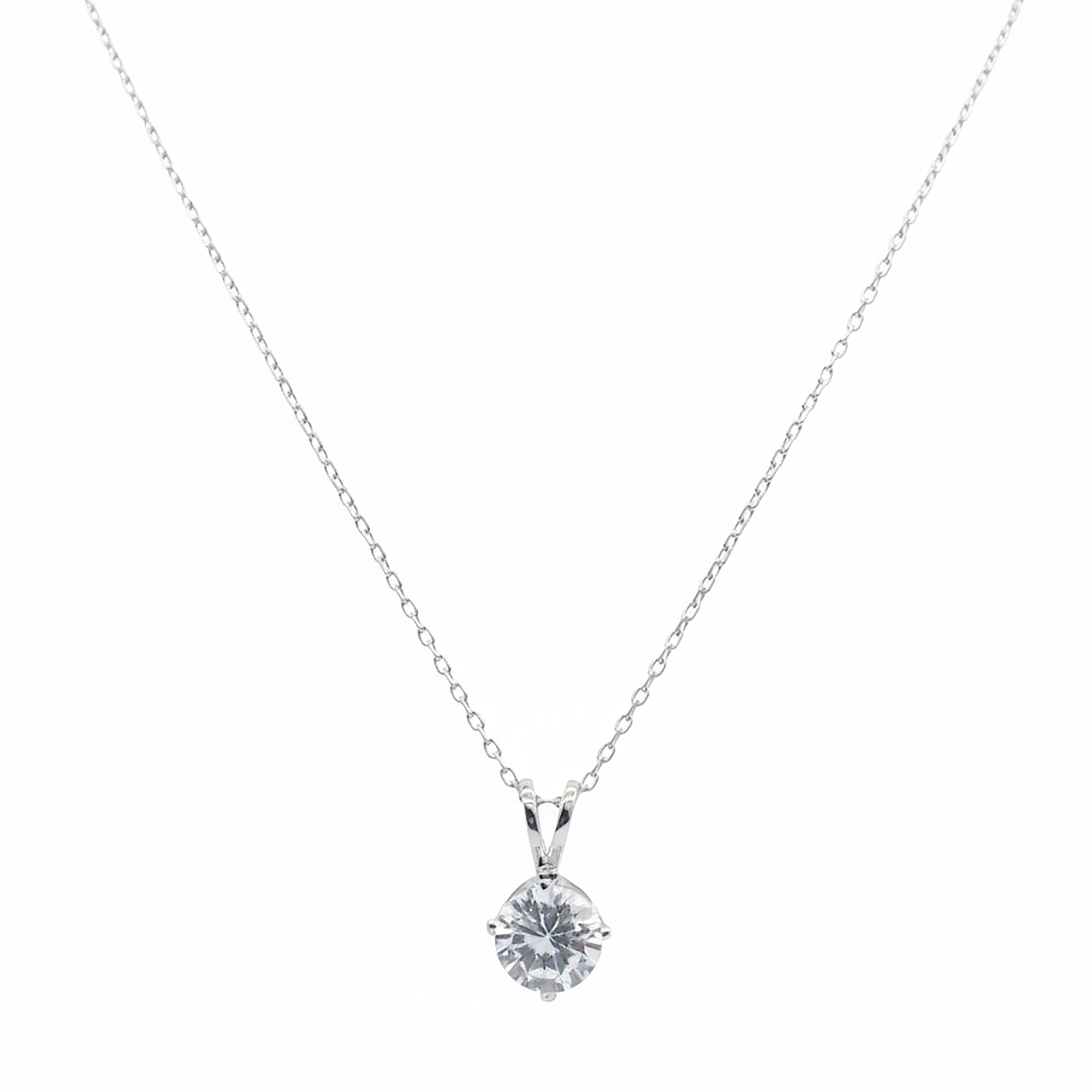 Crystal White Gold Plated Pendant
