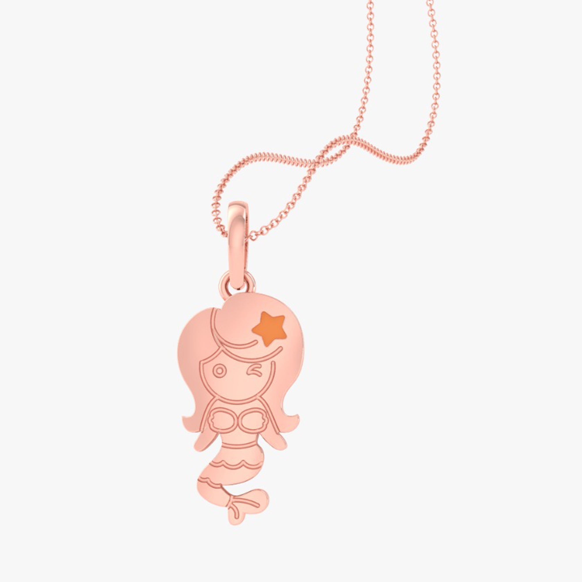 Cute Mermaid Girls Pendant
