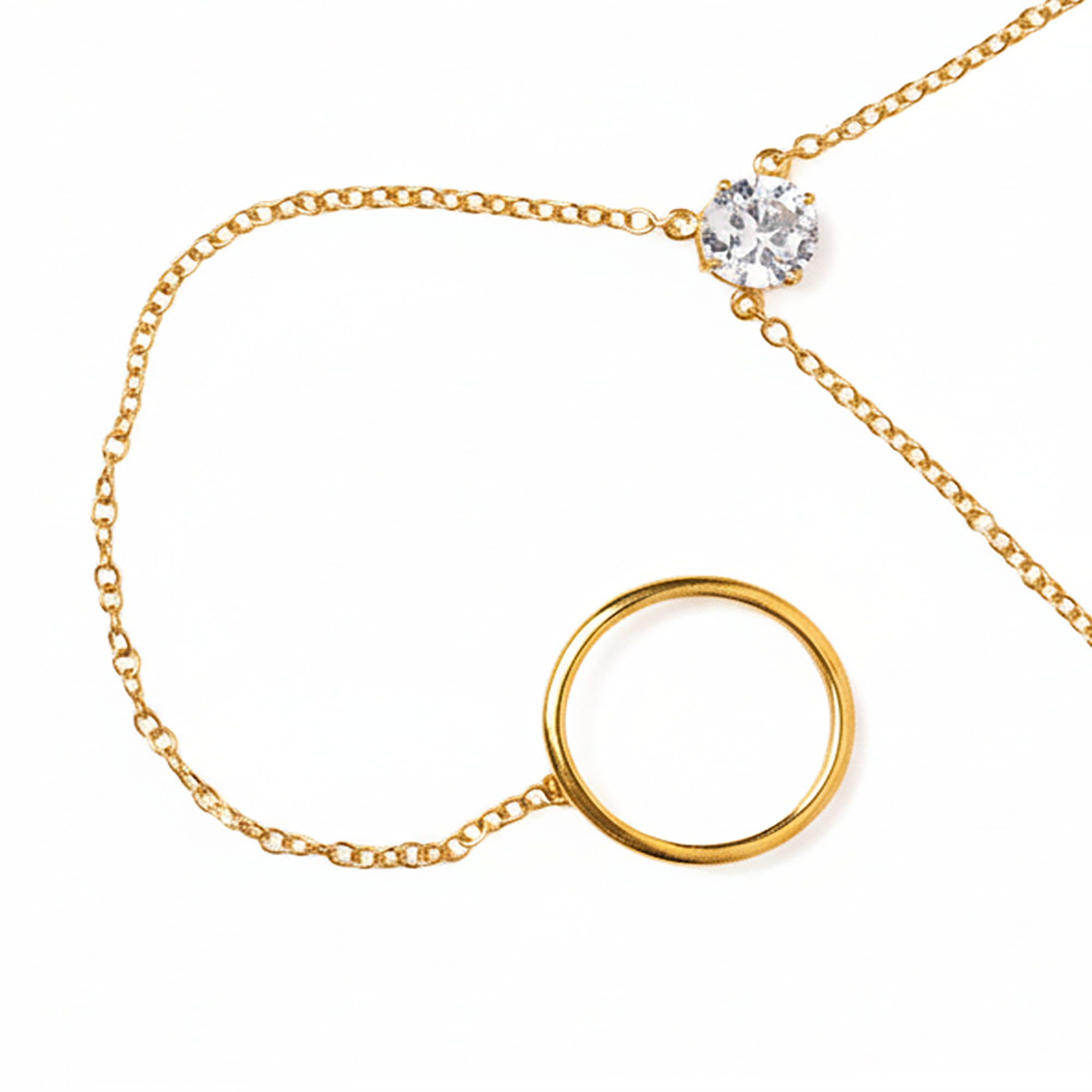 Yellow Gold Vermeil Hand Chain