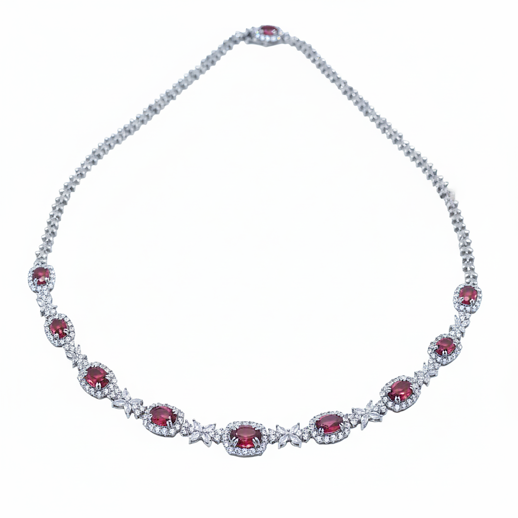 Statement Ruby Necklace for Party Wear