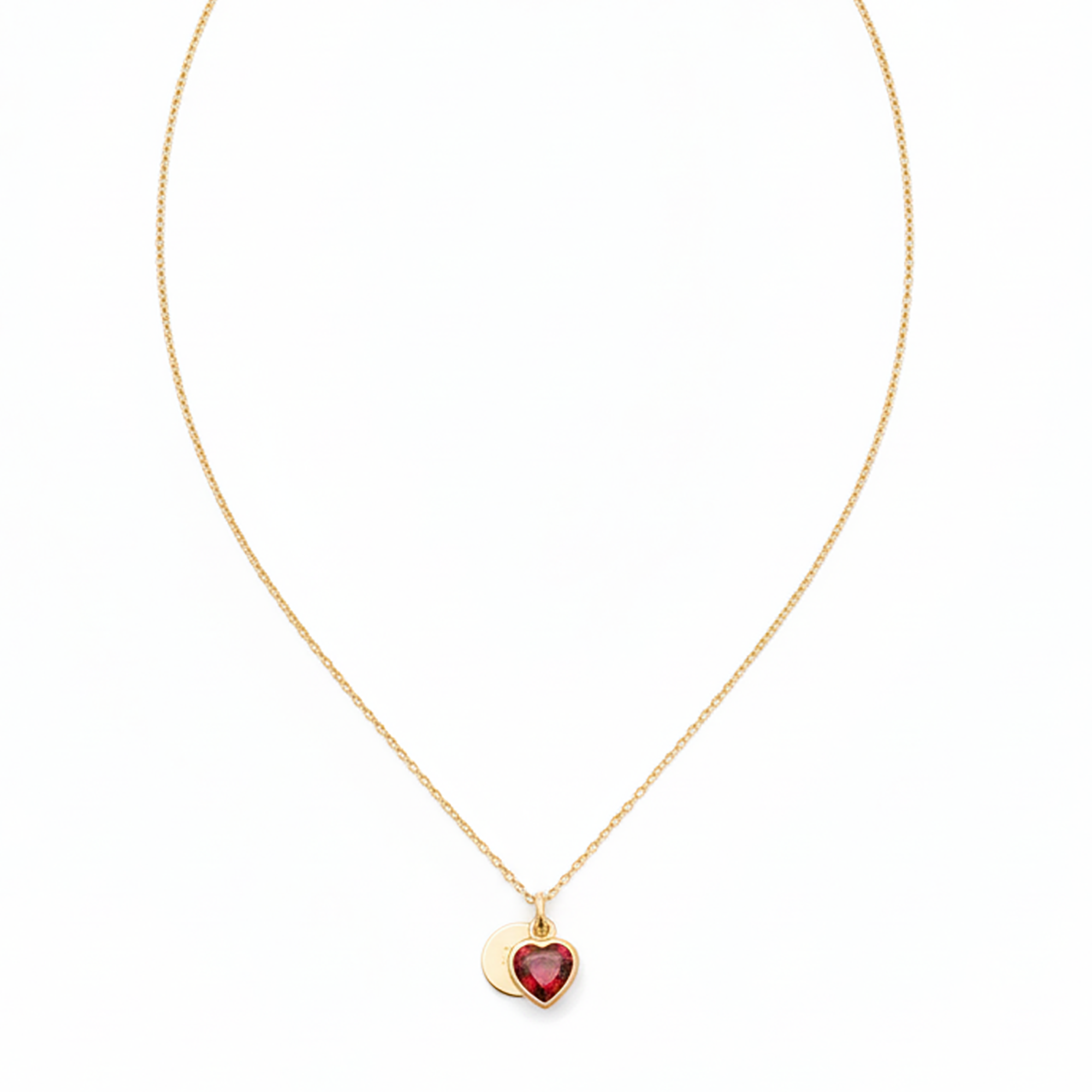 Timeless Ruby Heart Pendant