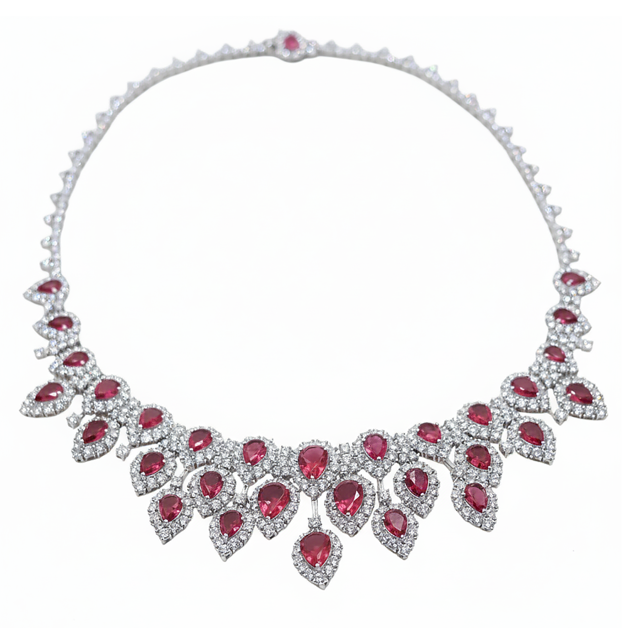 Royal Ruby and Diamond Necklace