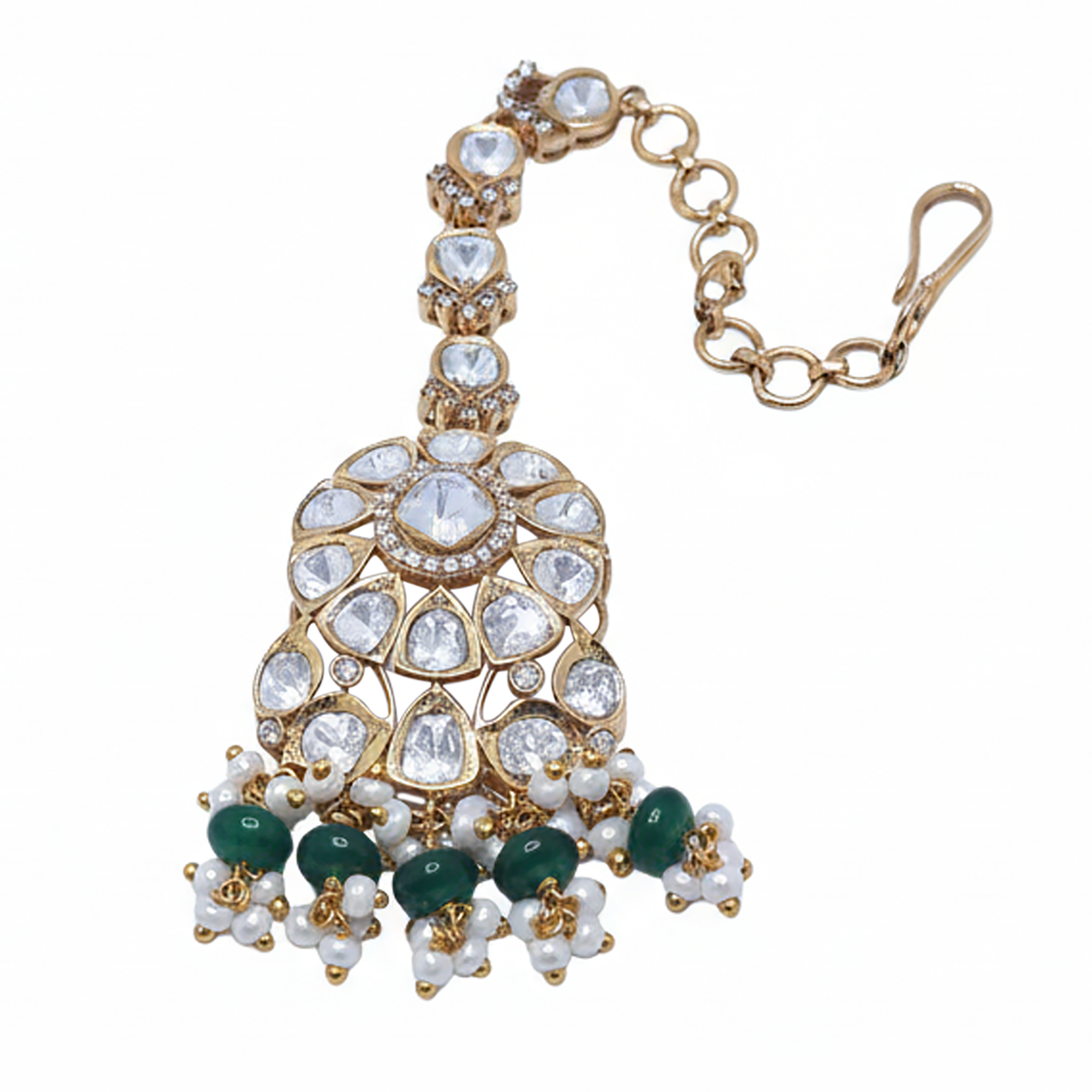 Classic Vermeil Polki Maang Tikka