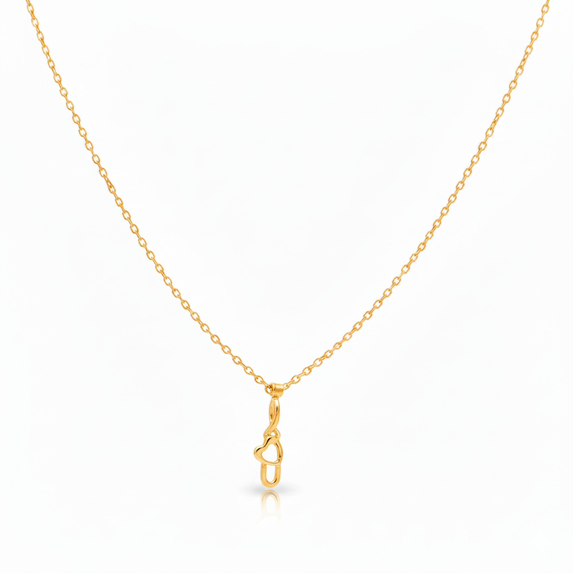 Gold Plated I Love U Pendant