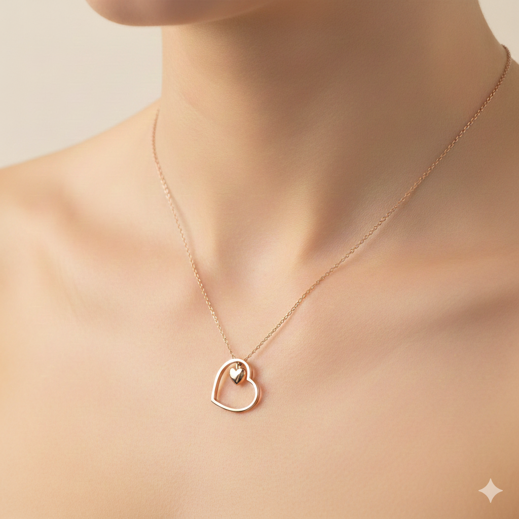 Dual Heart Embrace Pendant