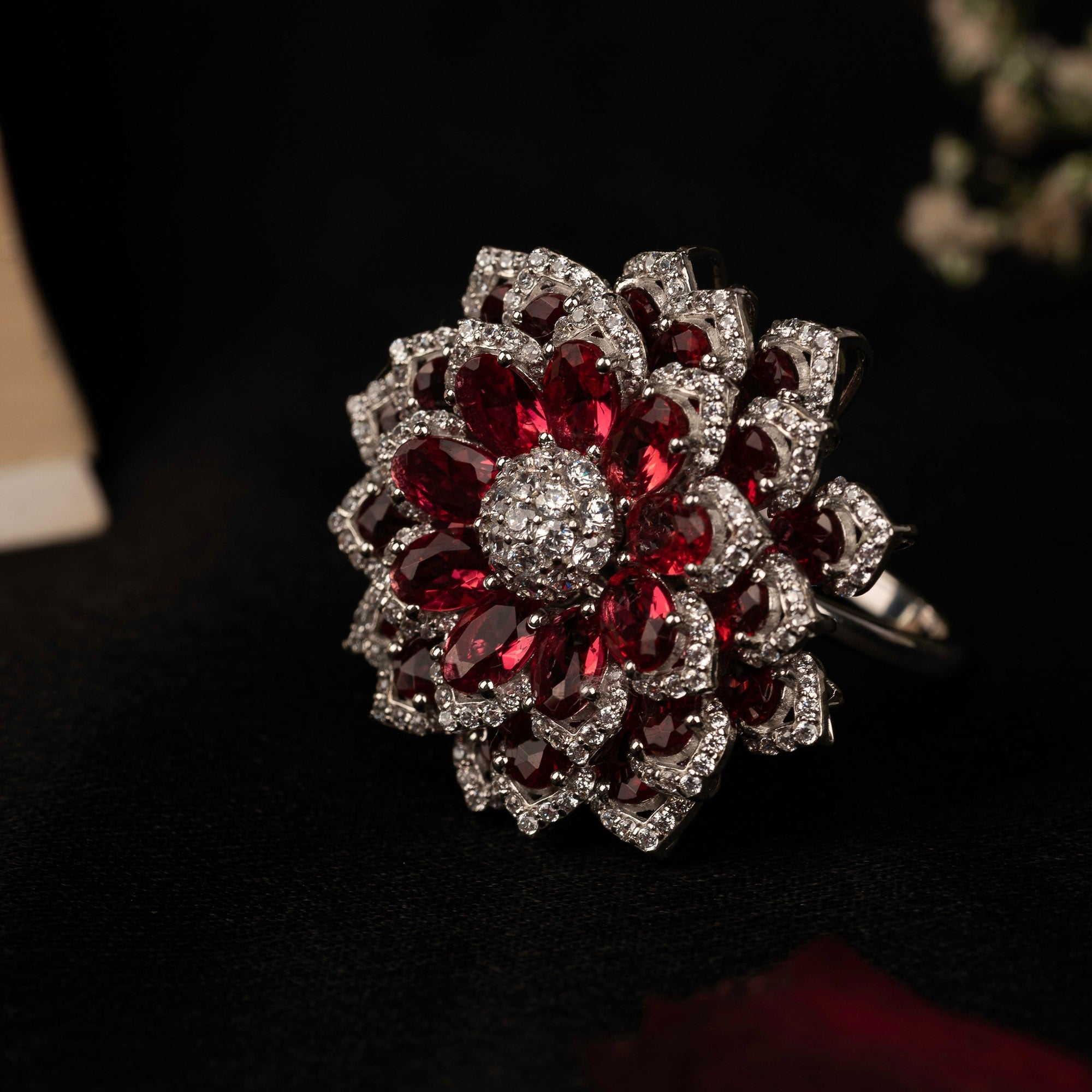 Ruby Lotus Empress Ring