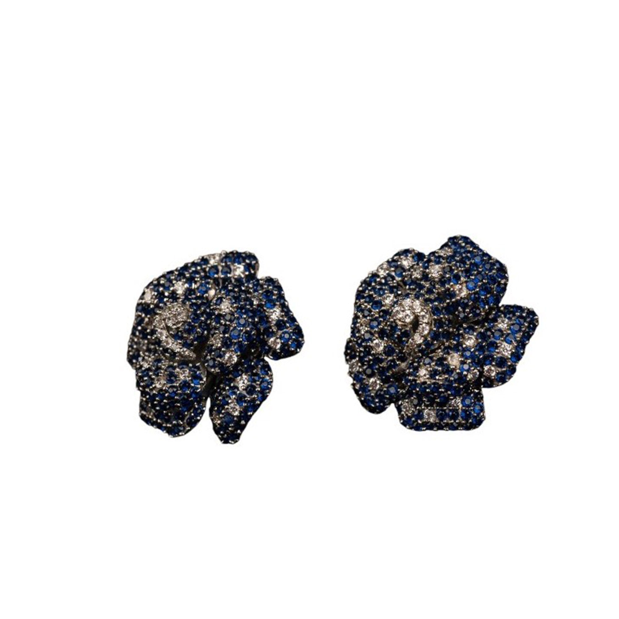 Sapphire Bloom Earrings