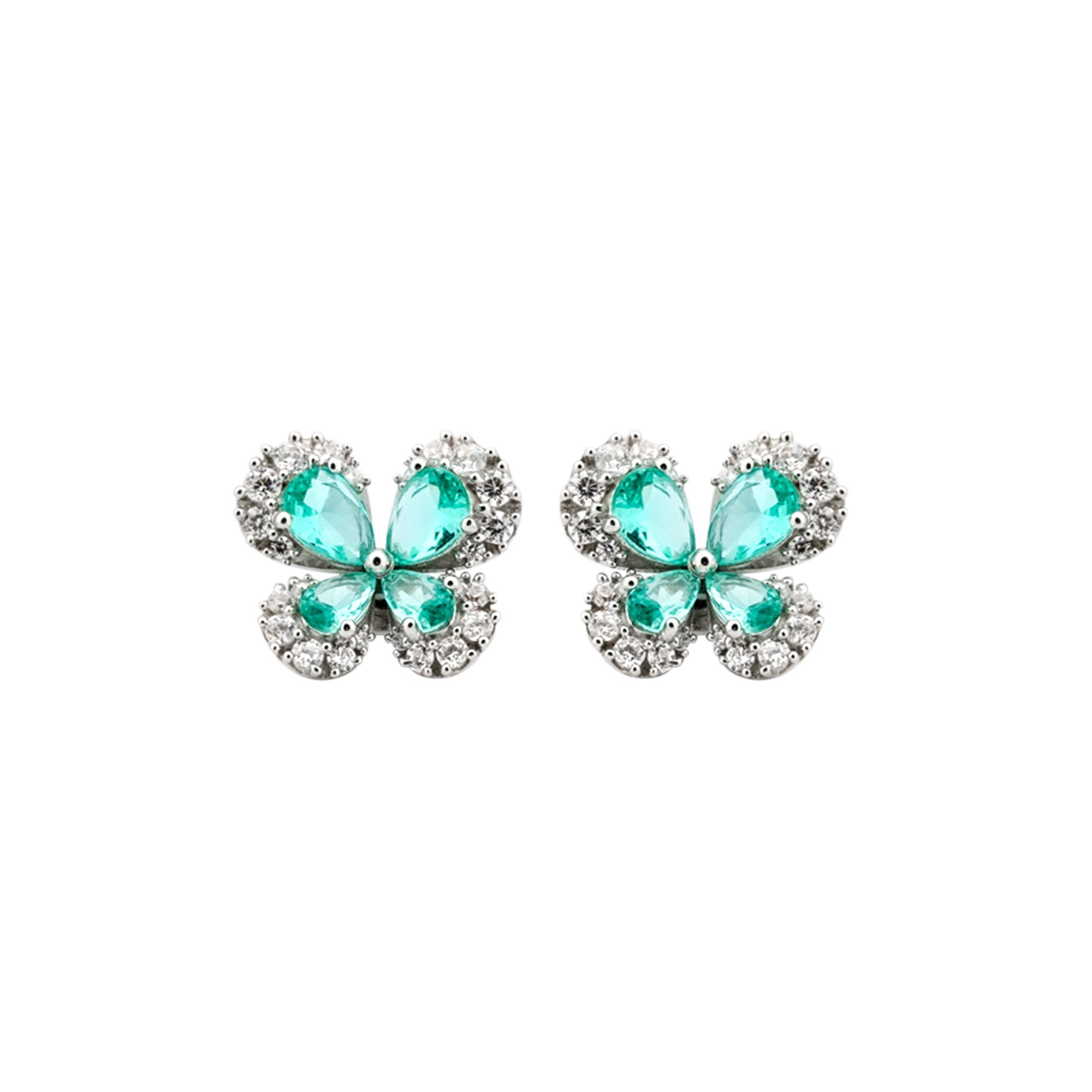 Spring Green Butterfly Earrings