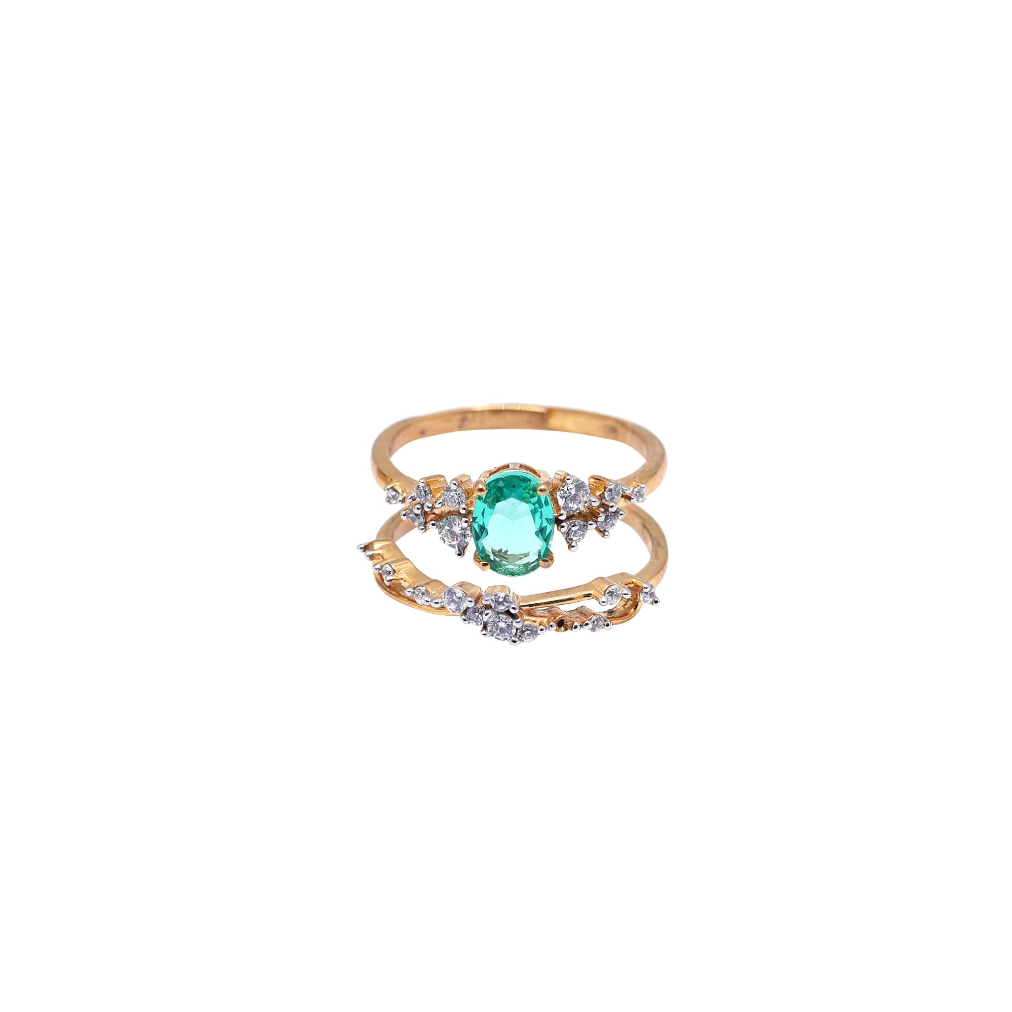 Stackable Green Shine Ring