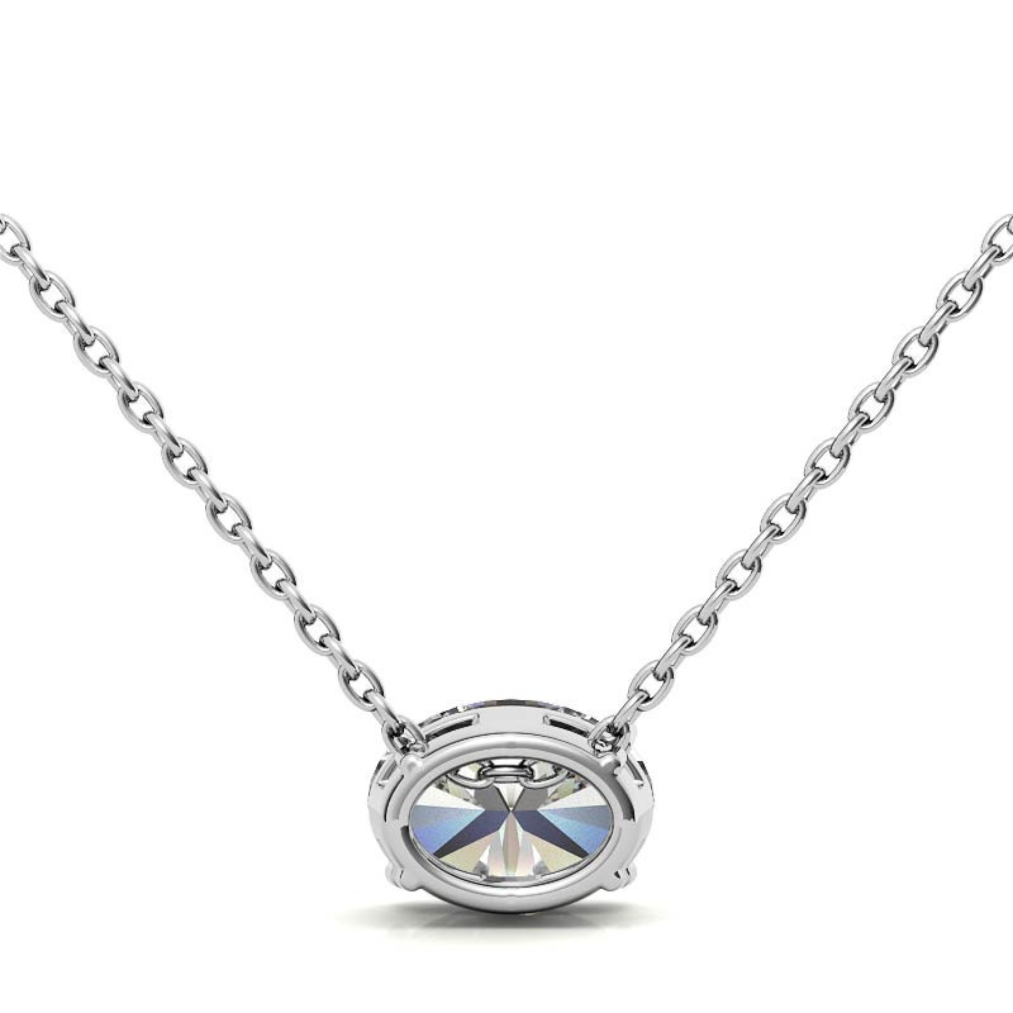 Sterling Silver Spark Solitaire Pendant