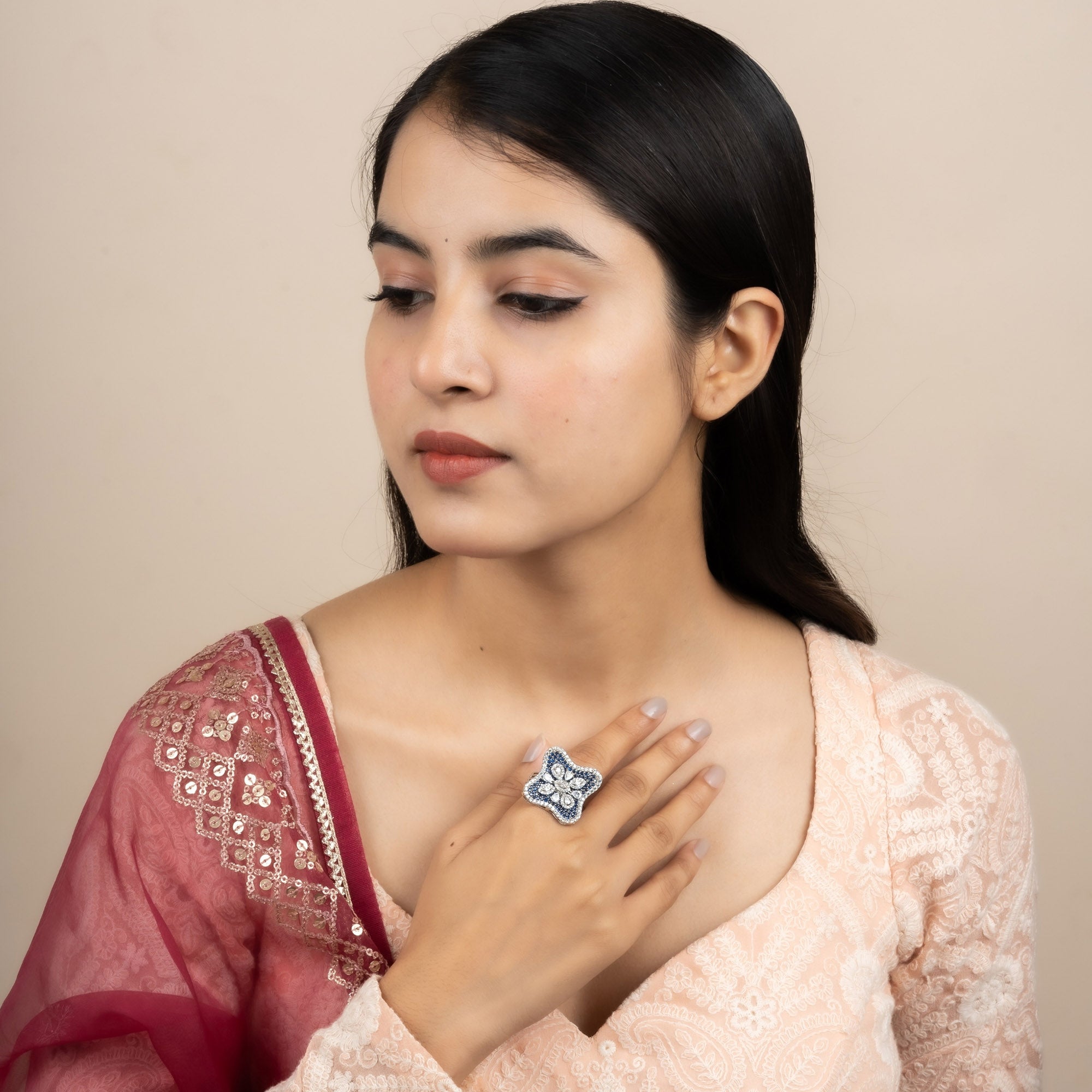 Jhalkari Bai Fierce Flame Ring