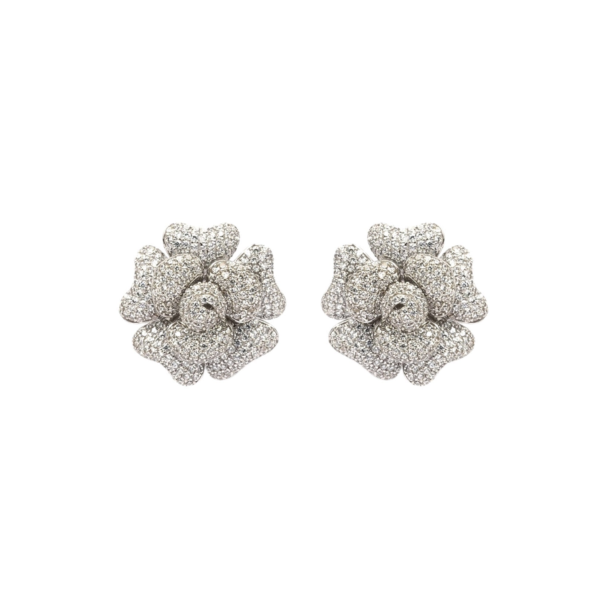 Bloom Cluster  Floral Stud Earrings