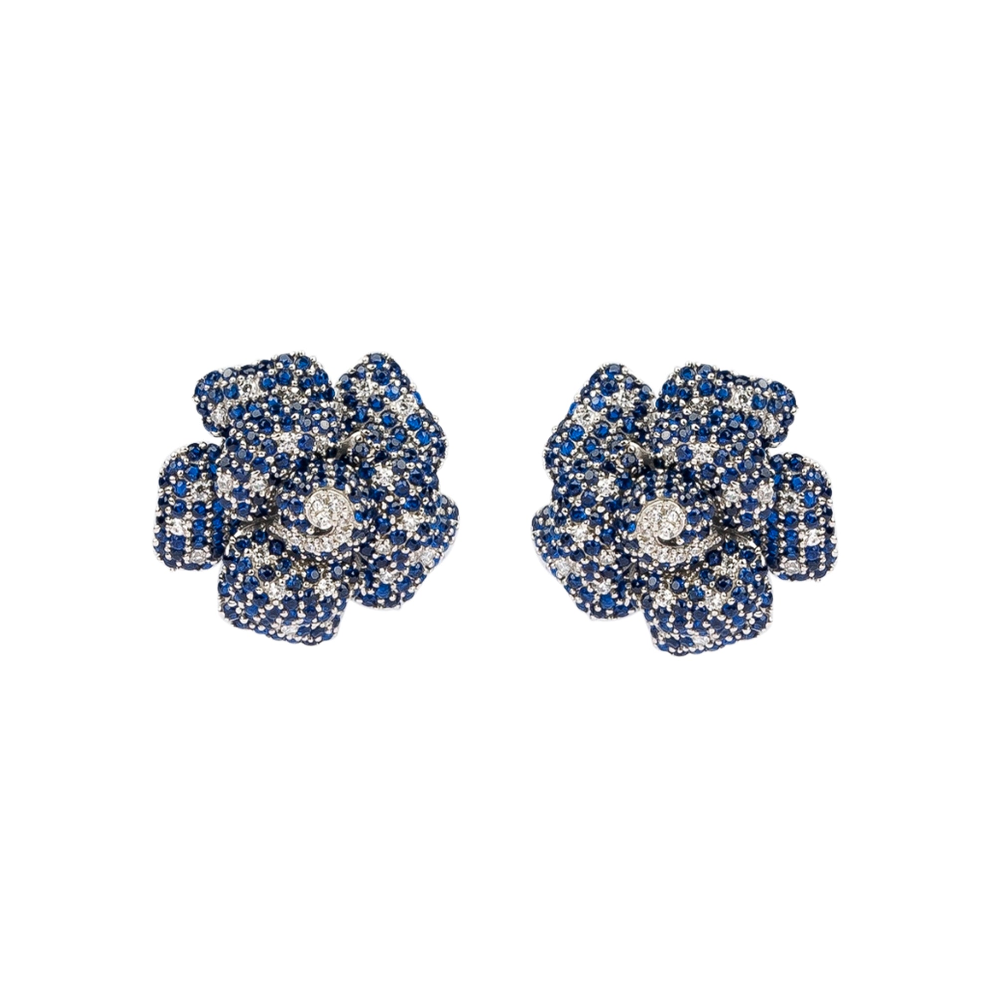 Sapphire Bloom Earrings