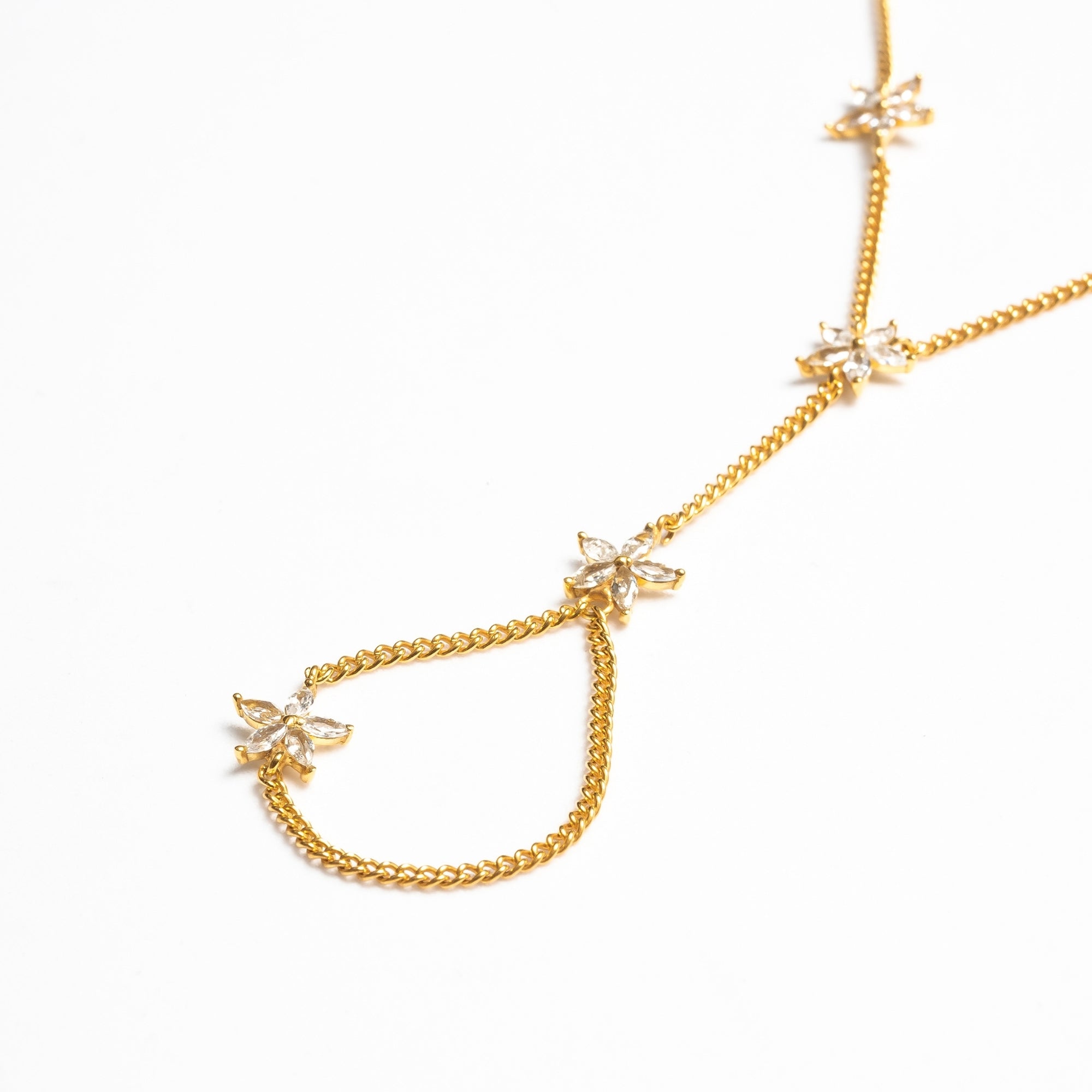 Elegant Floral Hand Chain