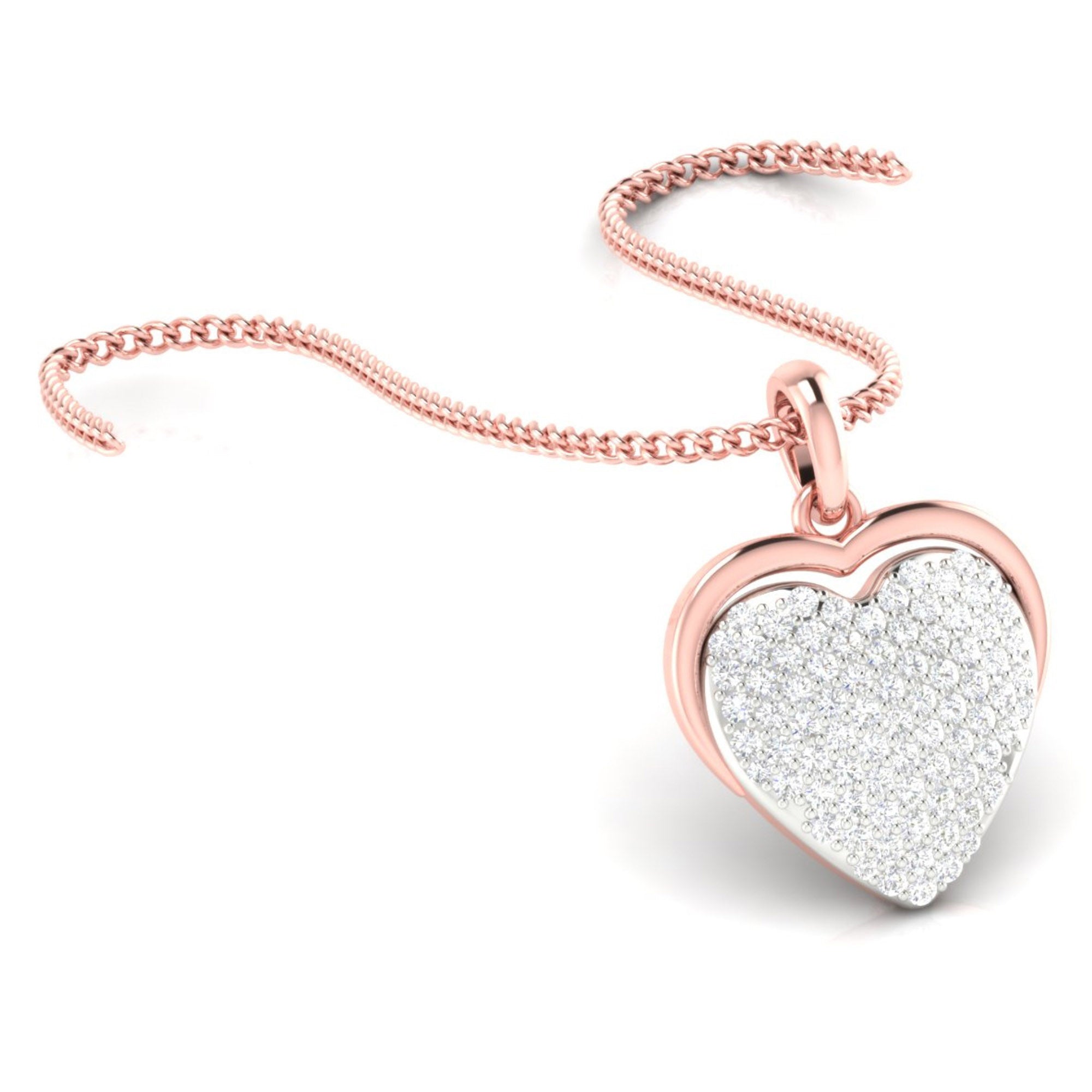Heart Diamond Pendant for Women
