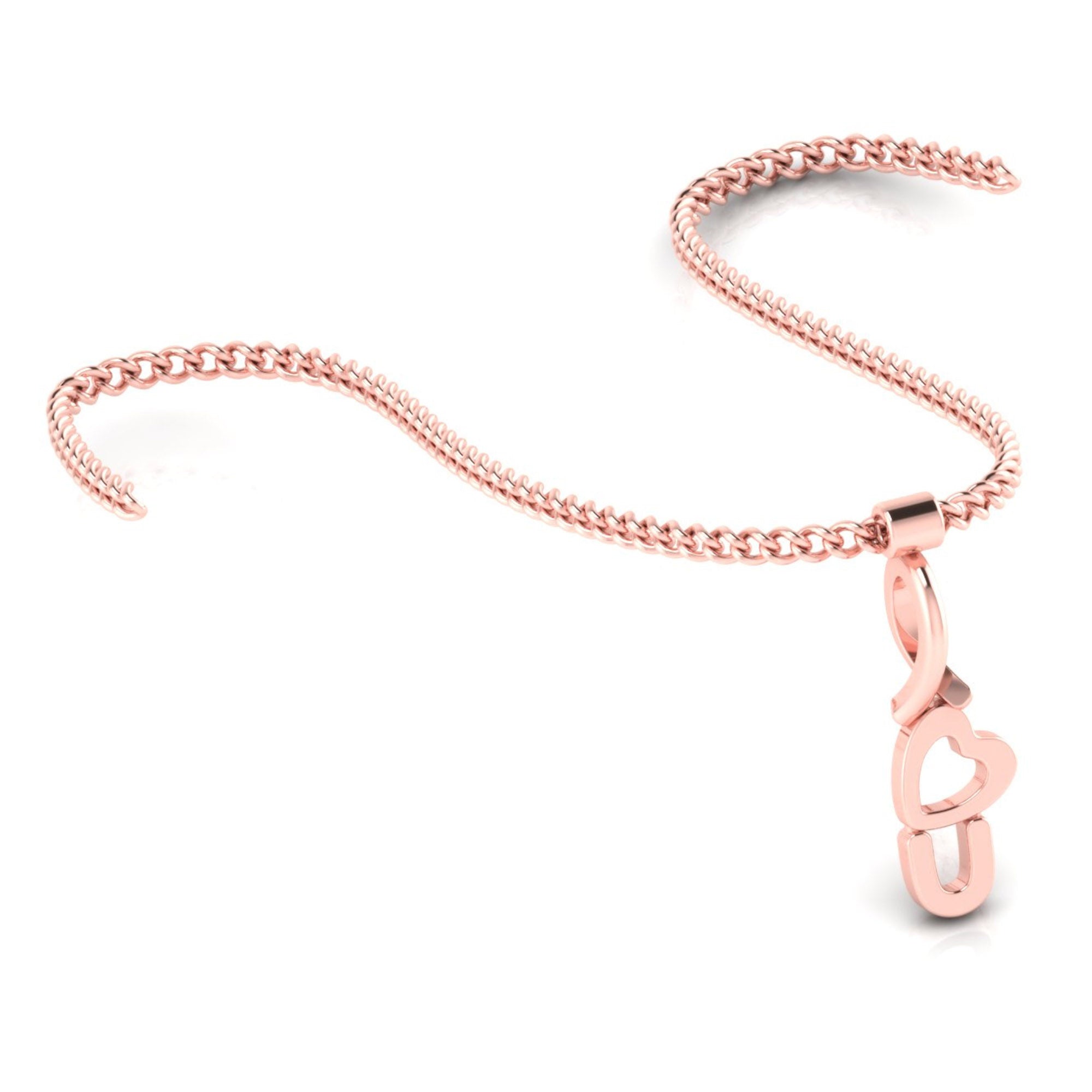 Rose Gold I Love U Pendant