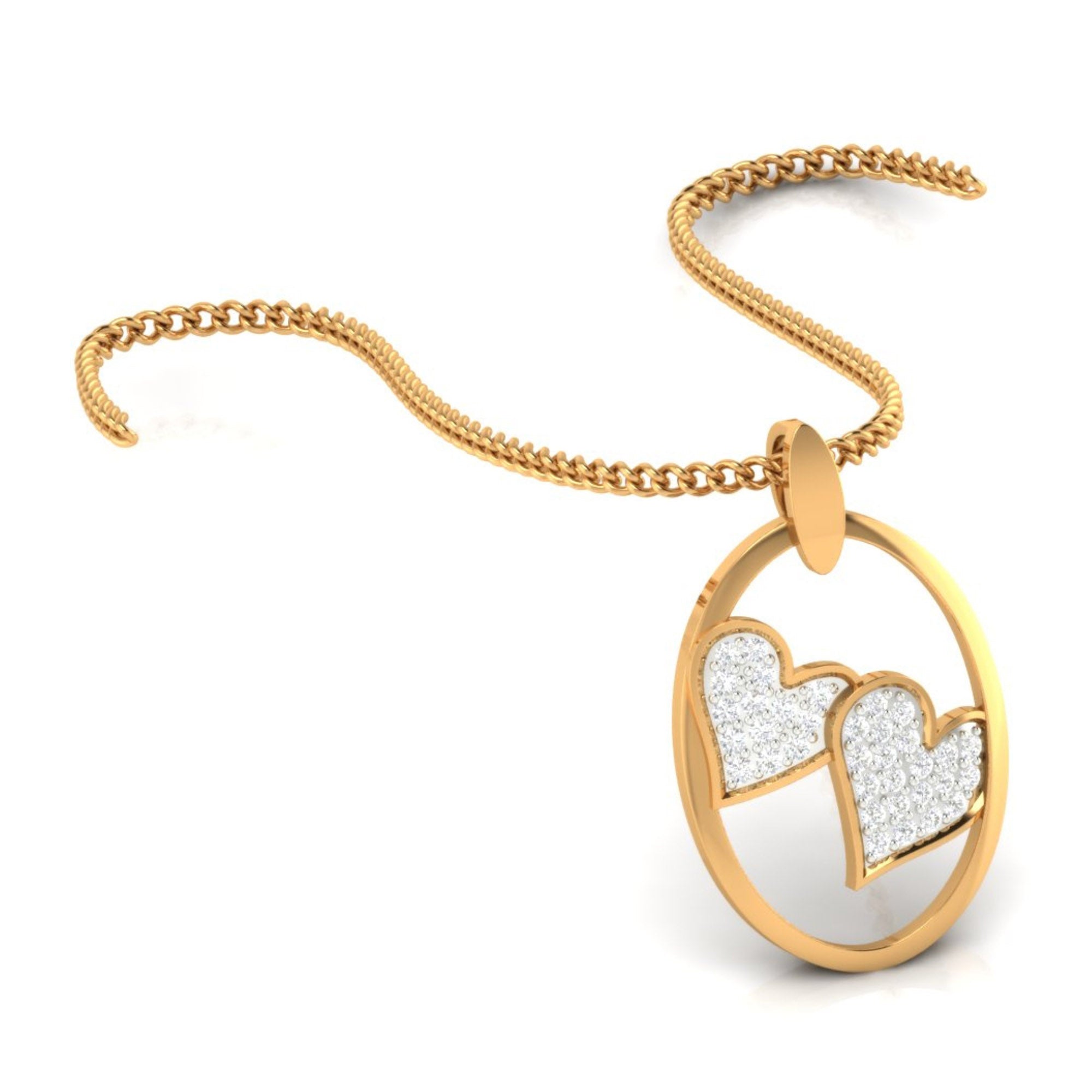 Eternal Love Twin Heart Pendant