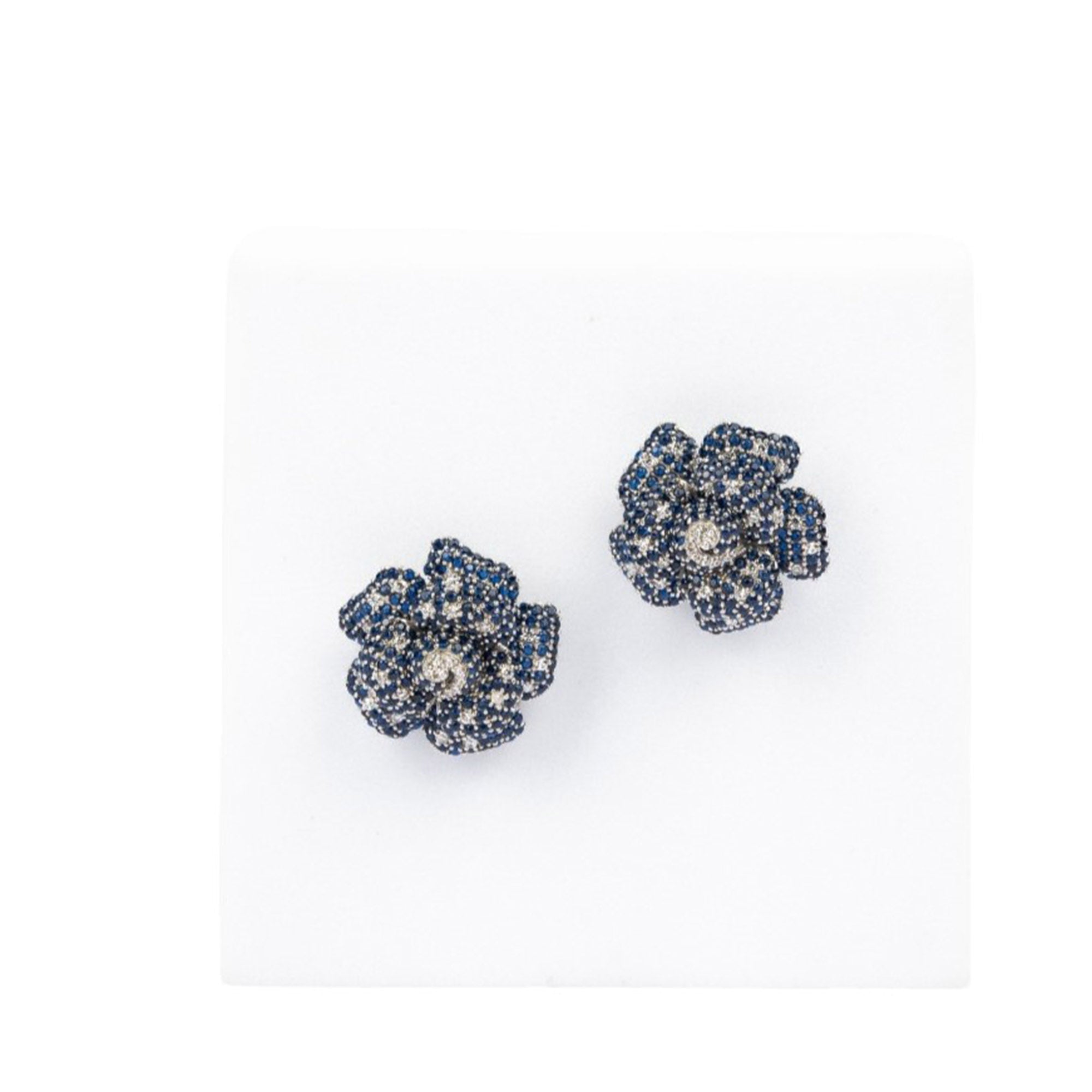 Sapphire Bloom Earrings