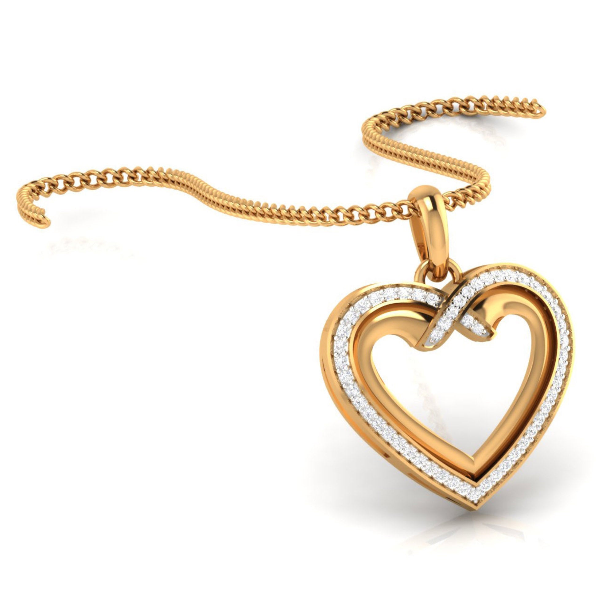 Yellow Gold Heart Pendant