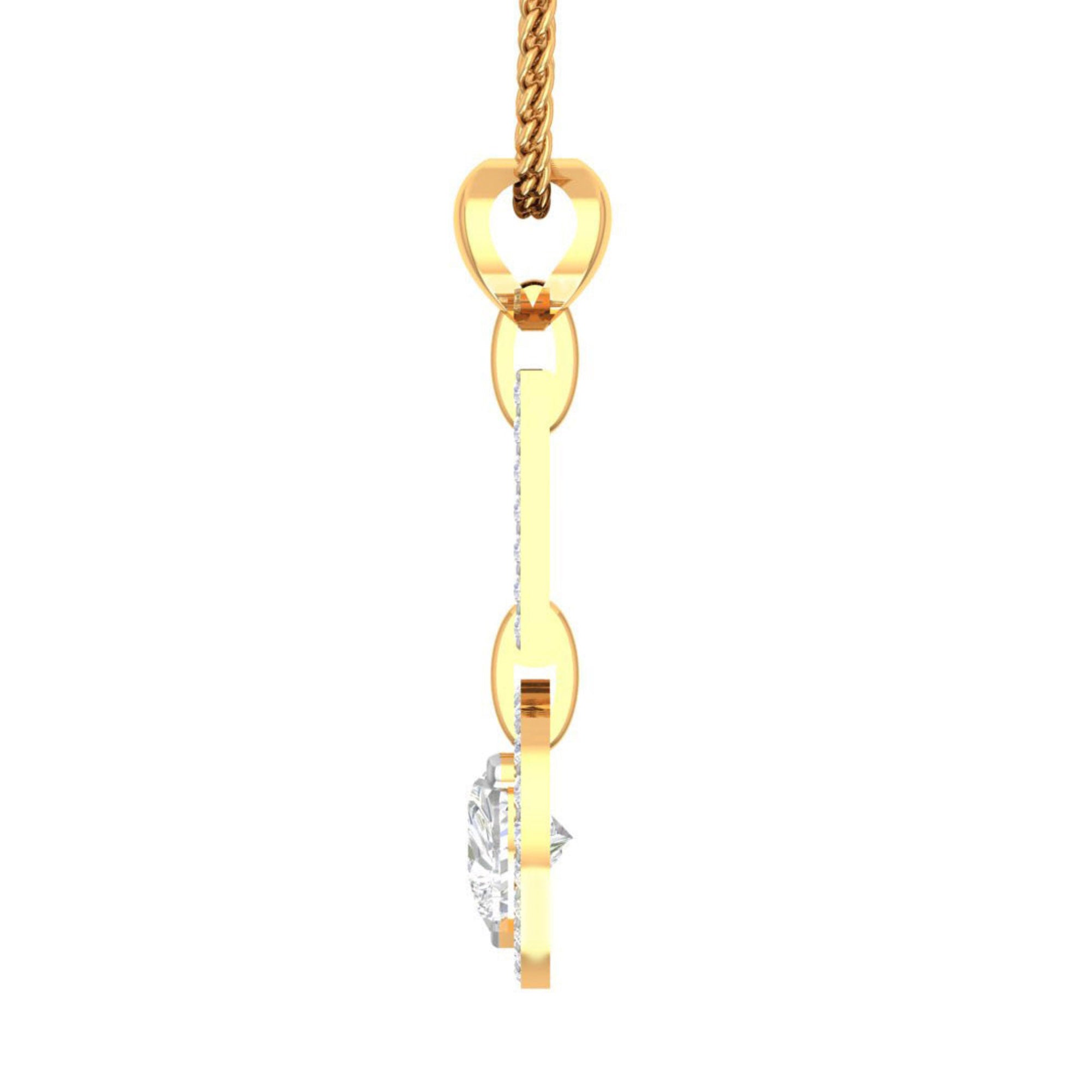 Gold Plated Dual Heart Pendant