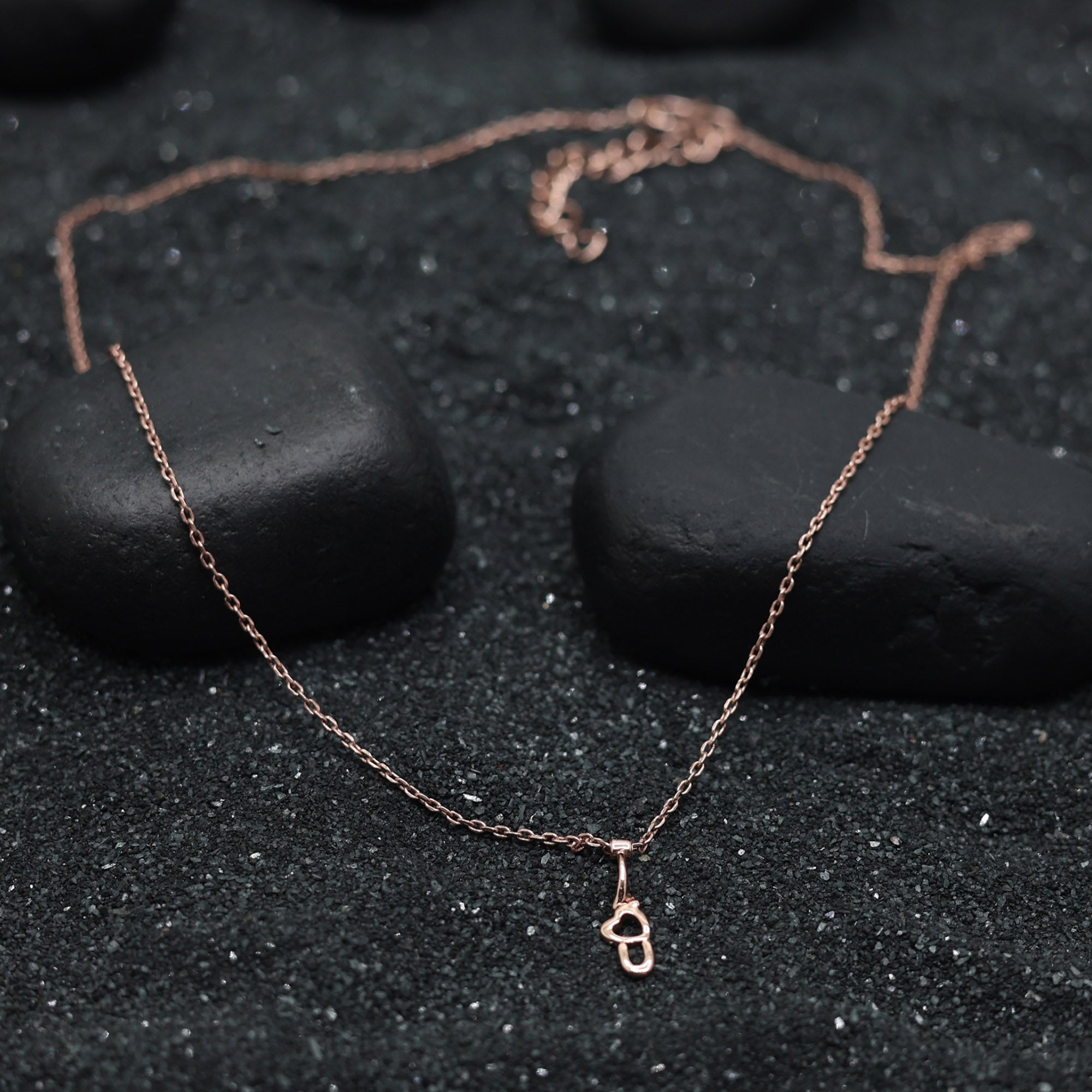 Rose Gold I Love U Pendant