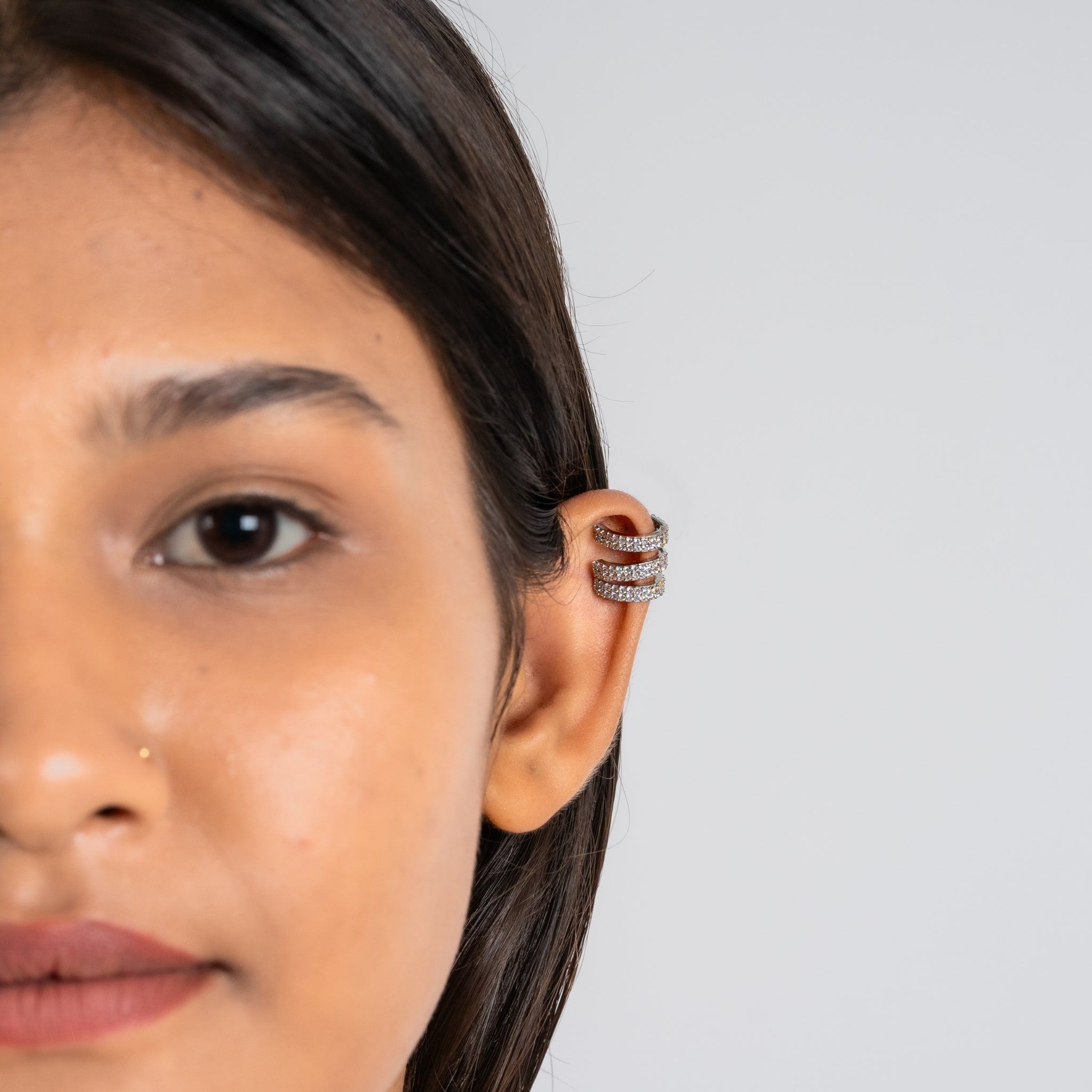 Triple Layer Cuff Earrings