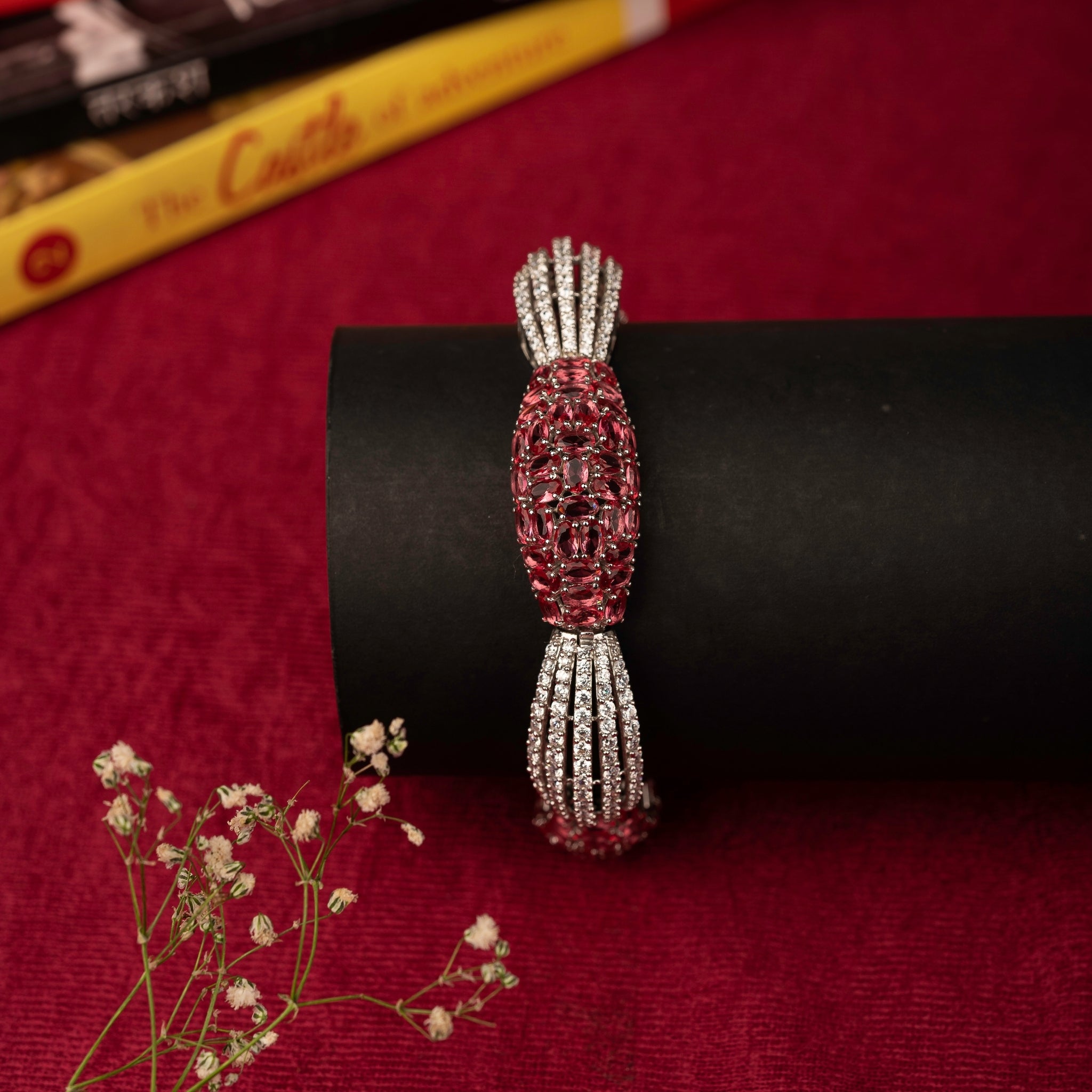 White Gold Ruby Bracelet