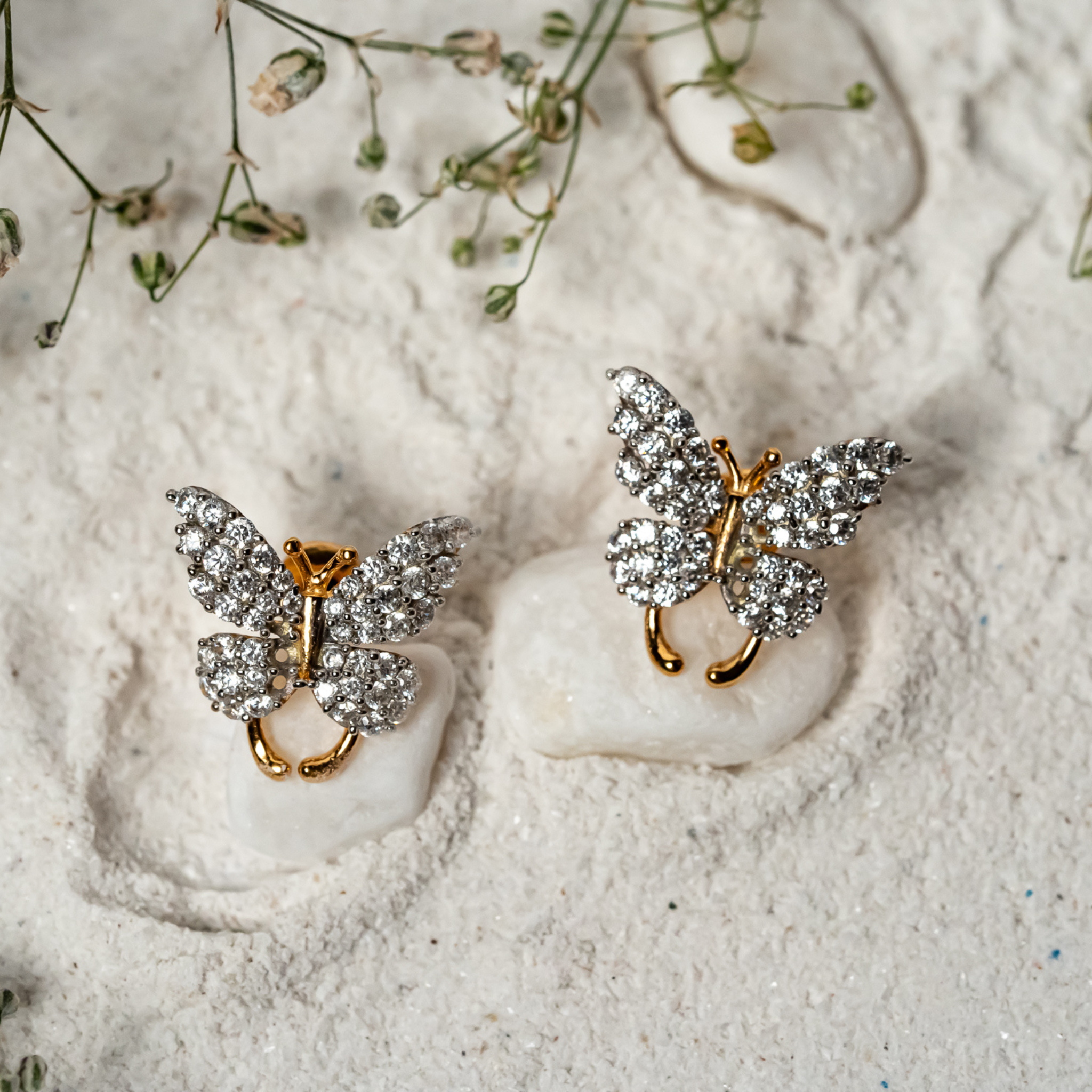 Elegant Butterfly Stud Earrings