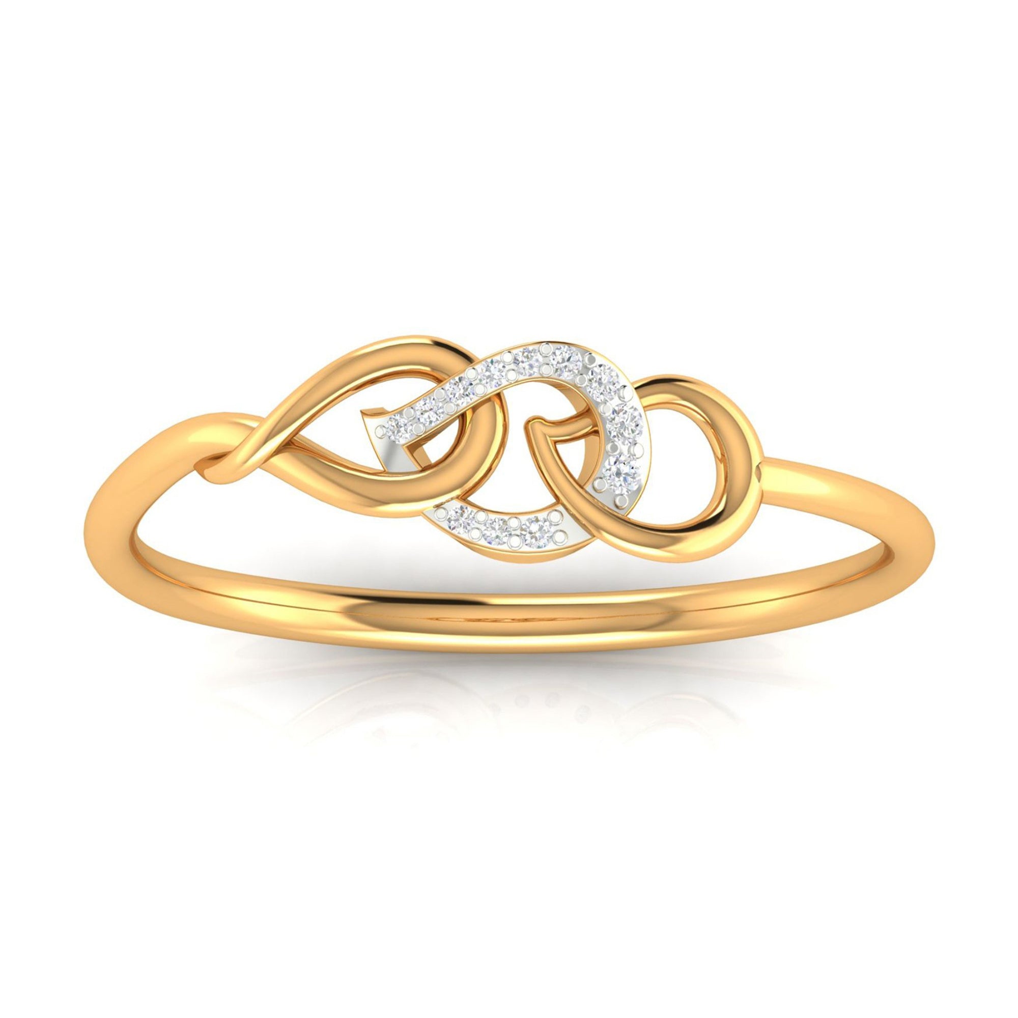 Interlocking Knot Ring in Sterling Silver