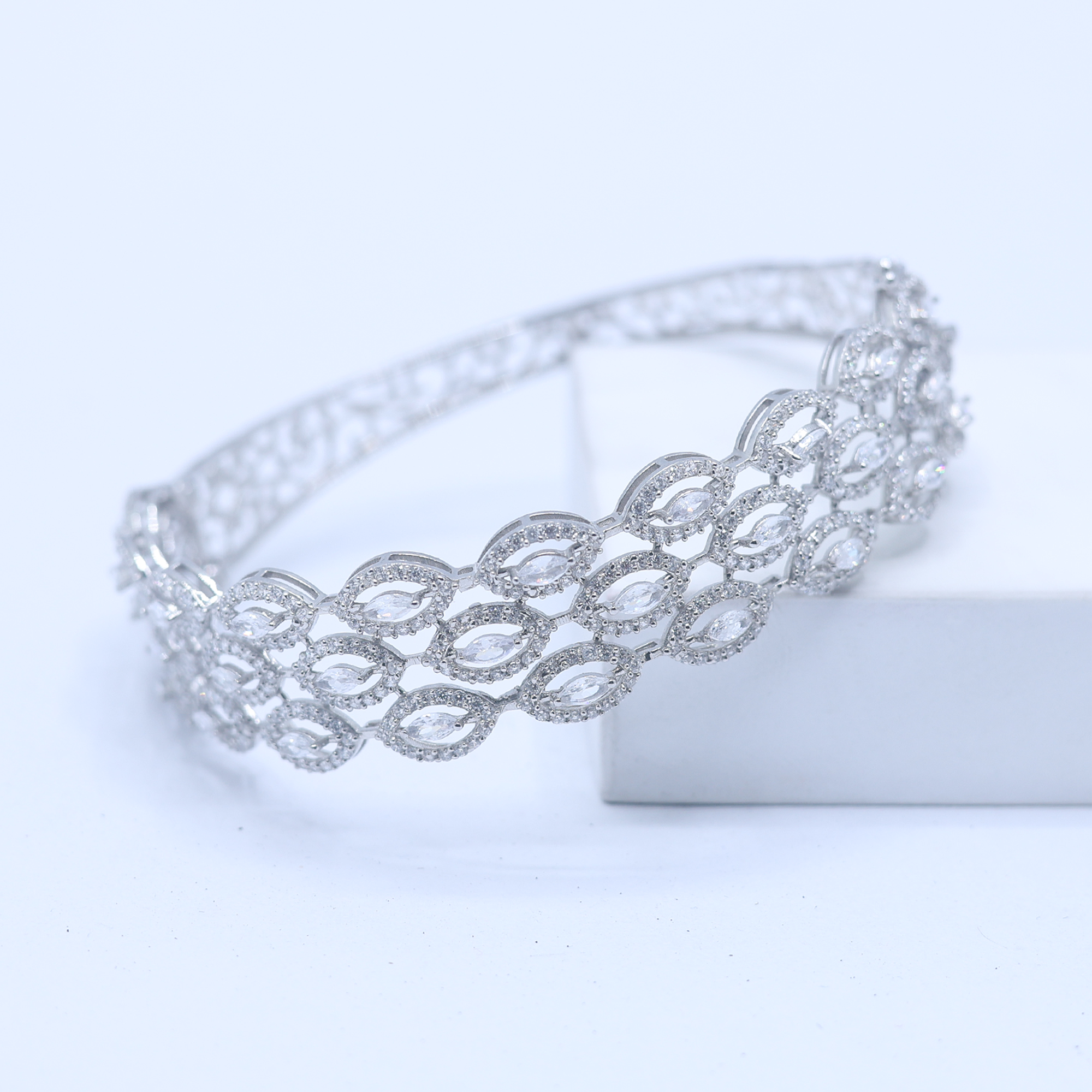 White Gold Plated Bracelet