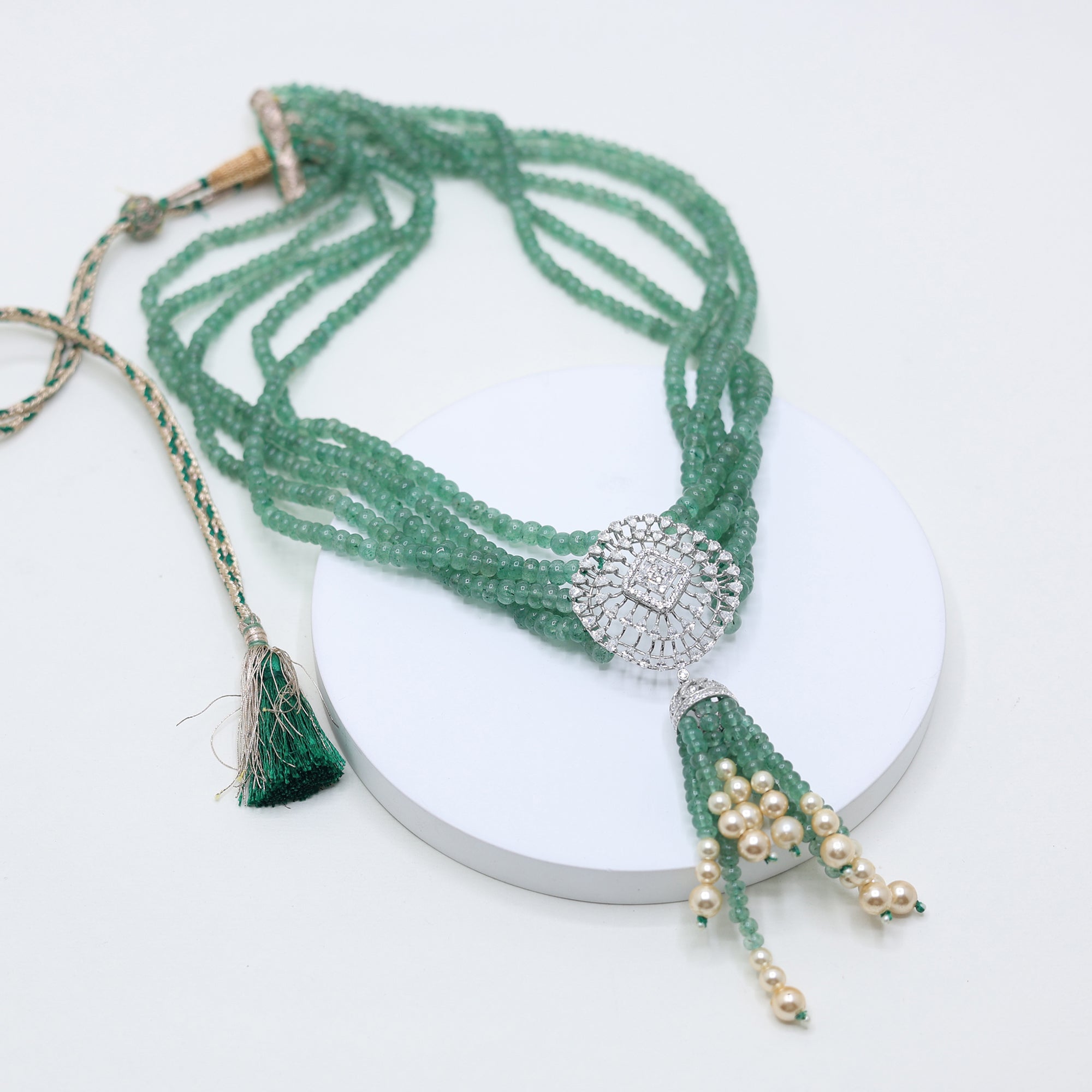 Executive Multi Layered Beaded Necklace