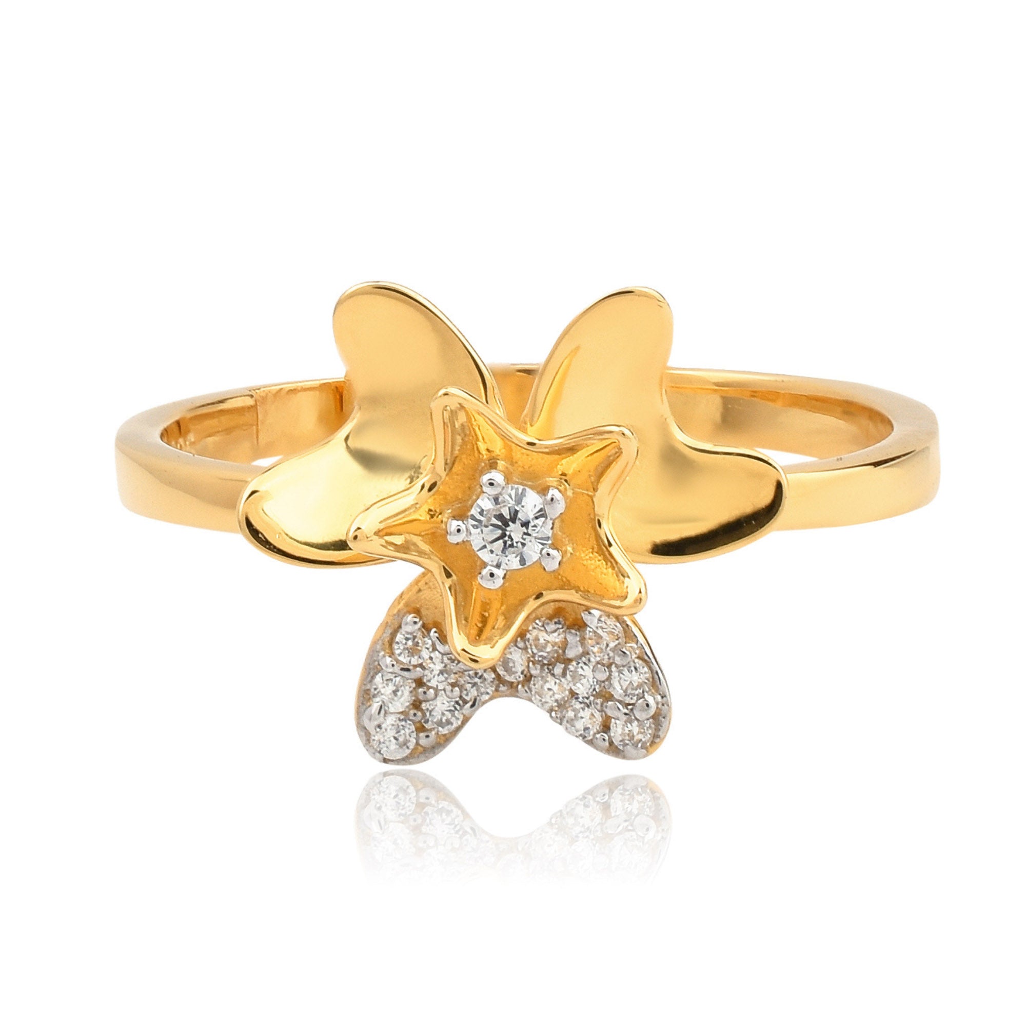 Nature Inspired Floral Diamond Ring