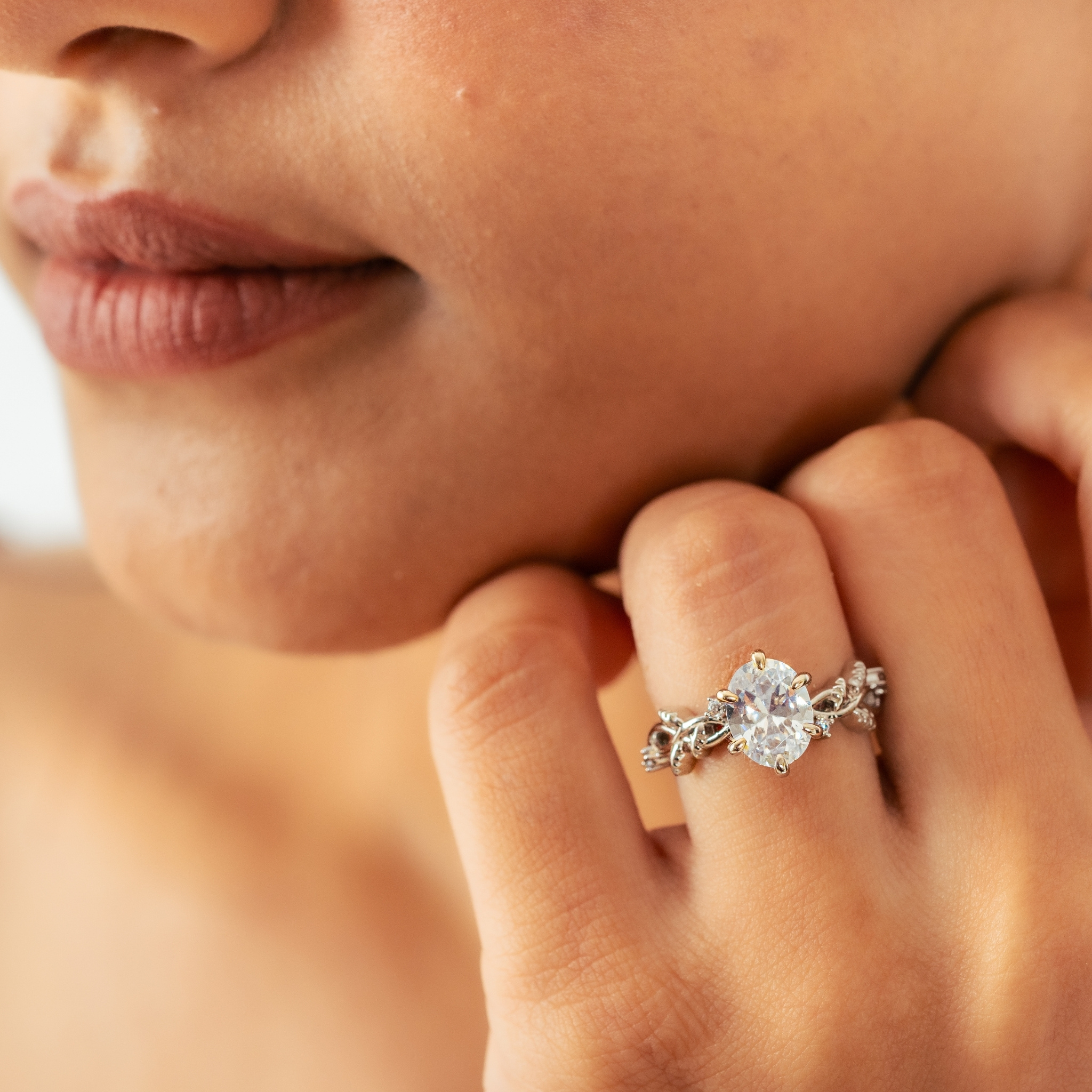 Leafy Elegance Silver Ring