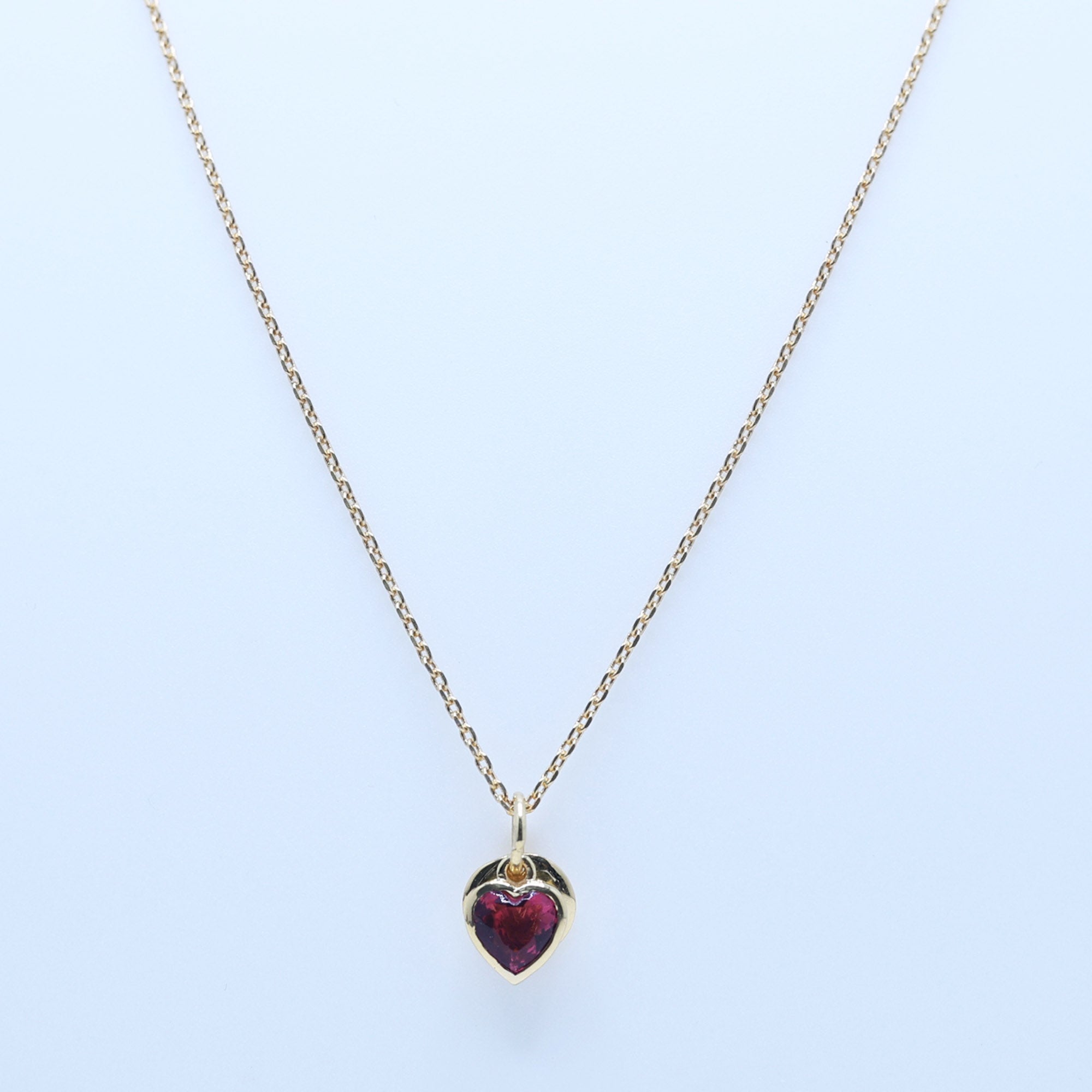 Timeless Ruby Heart Pendant