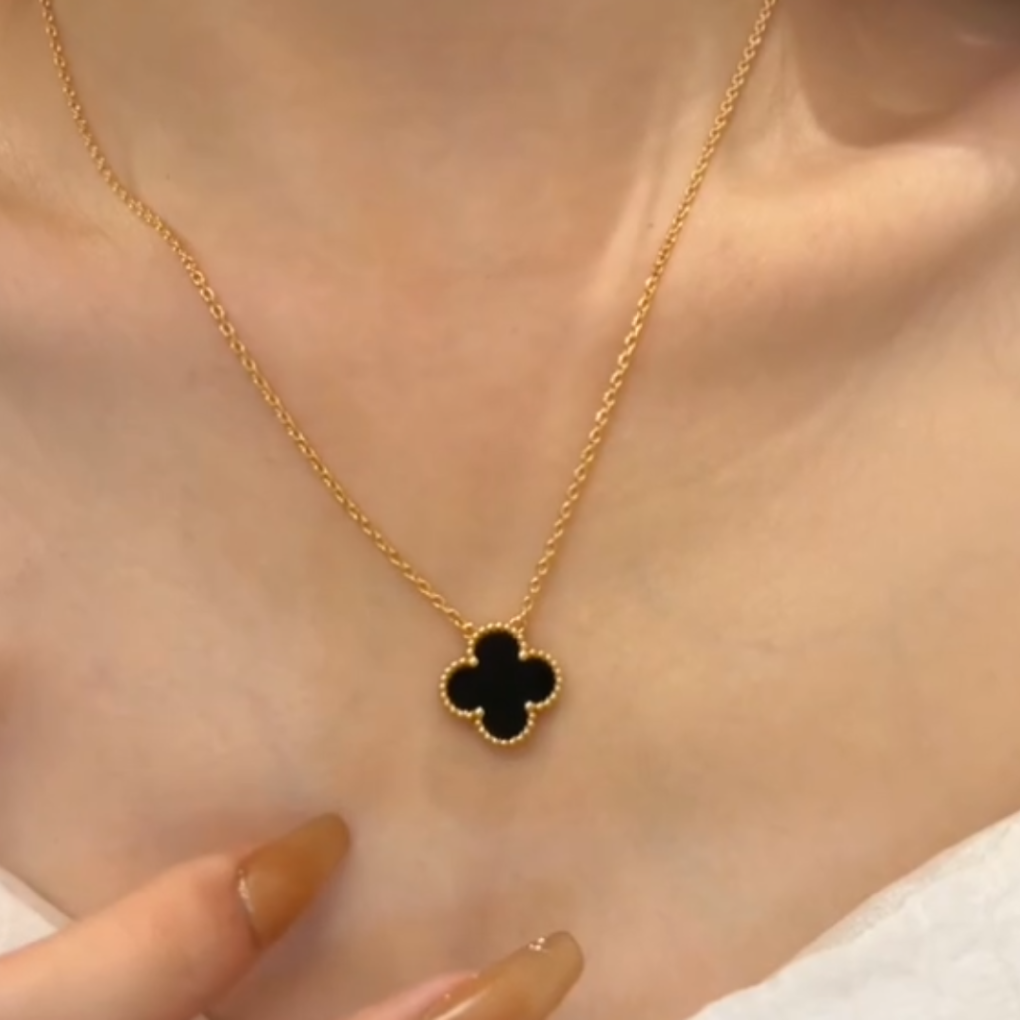 925 sterling silver clover love necklace AUS-999