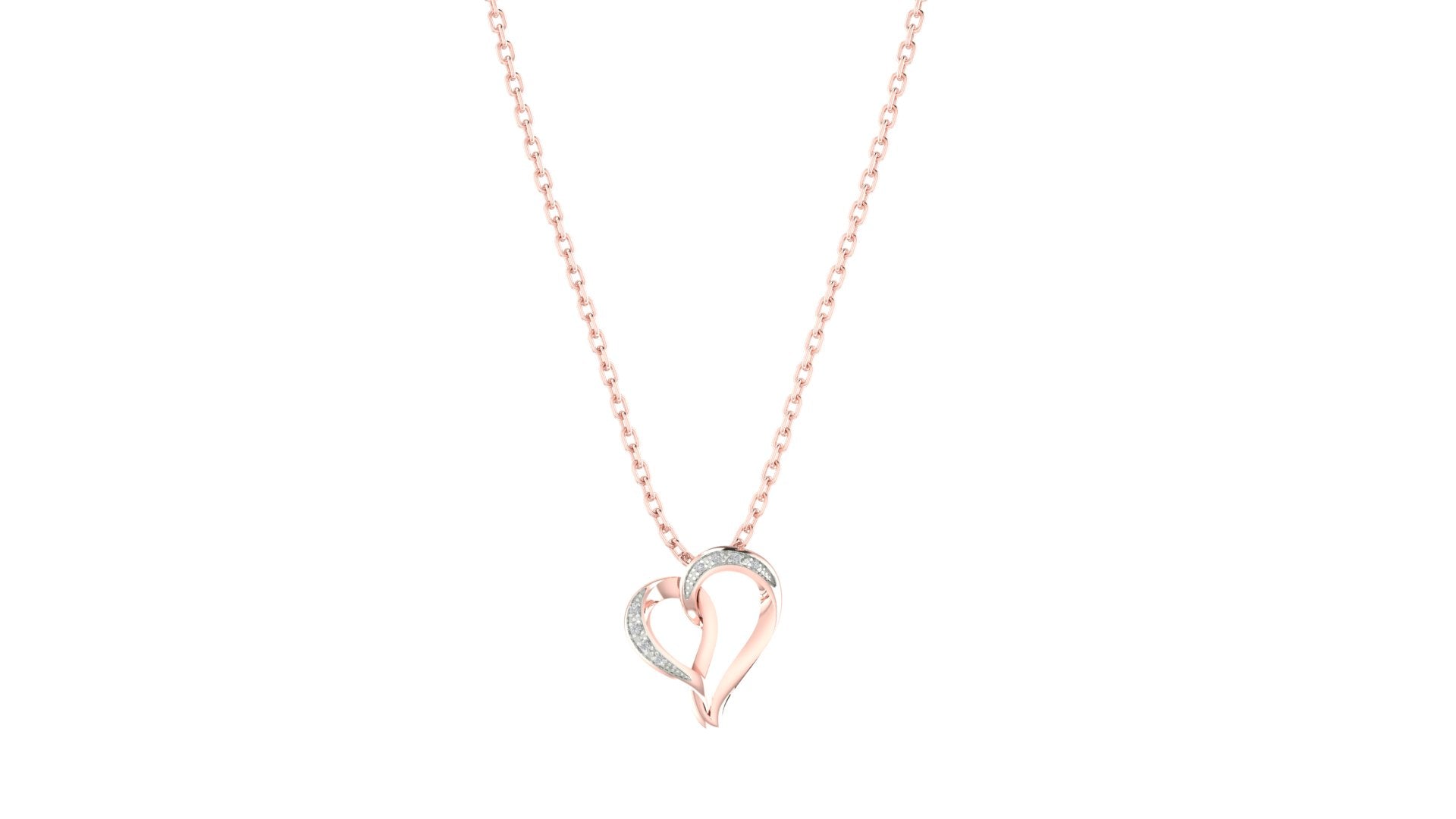 Rose Gold Plated Heart Pendant