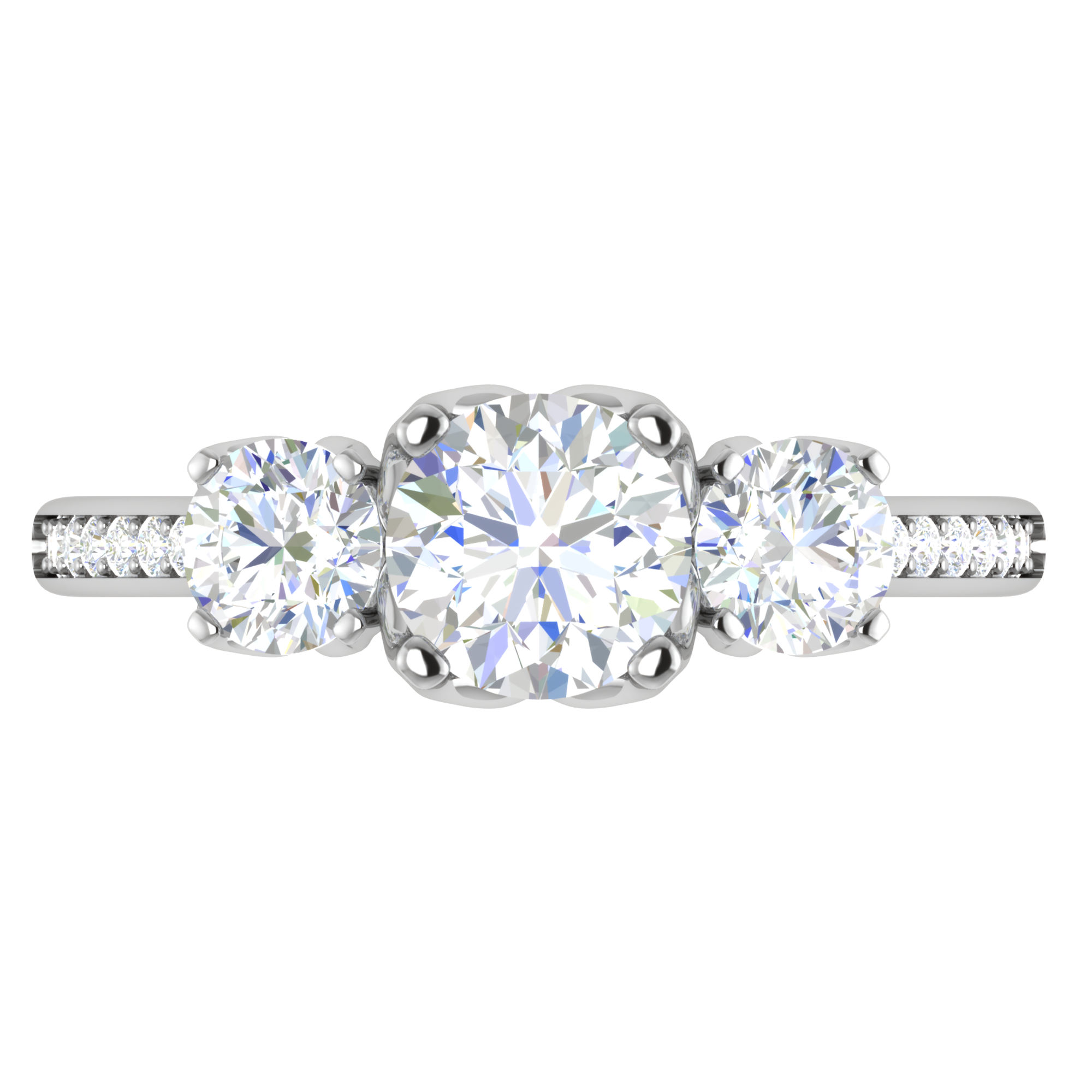 Three Stone Engagement Ring