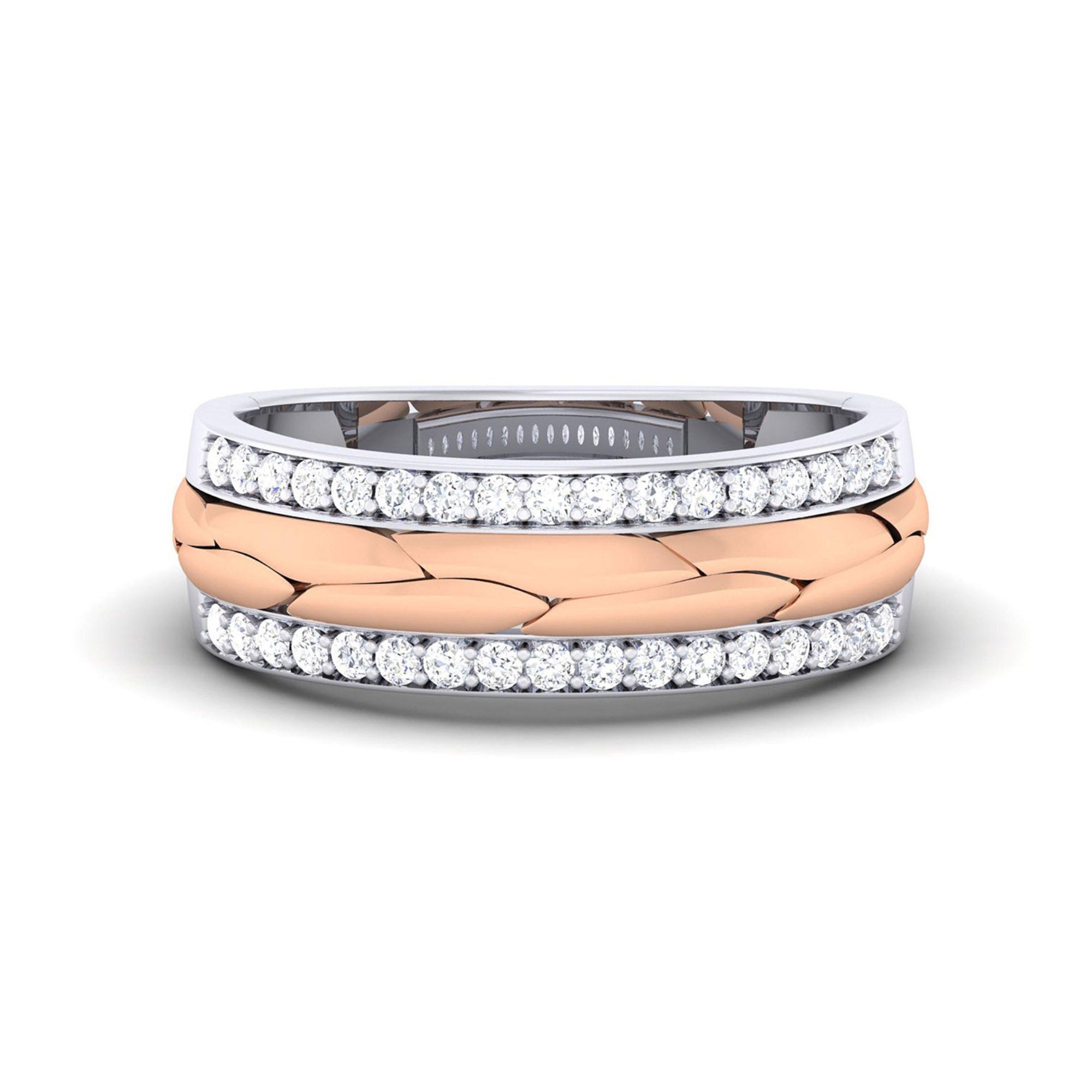 Elegant Round Cut Diamond Band