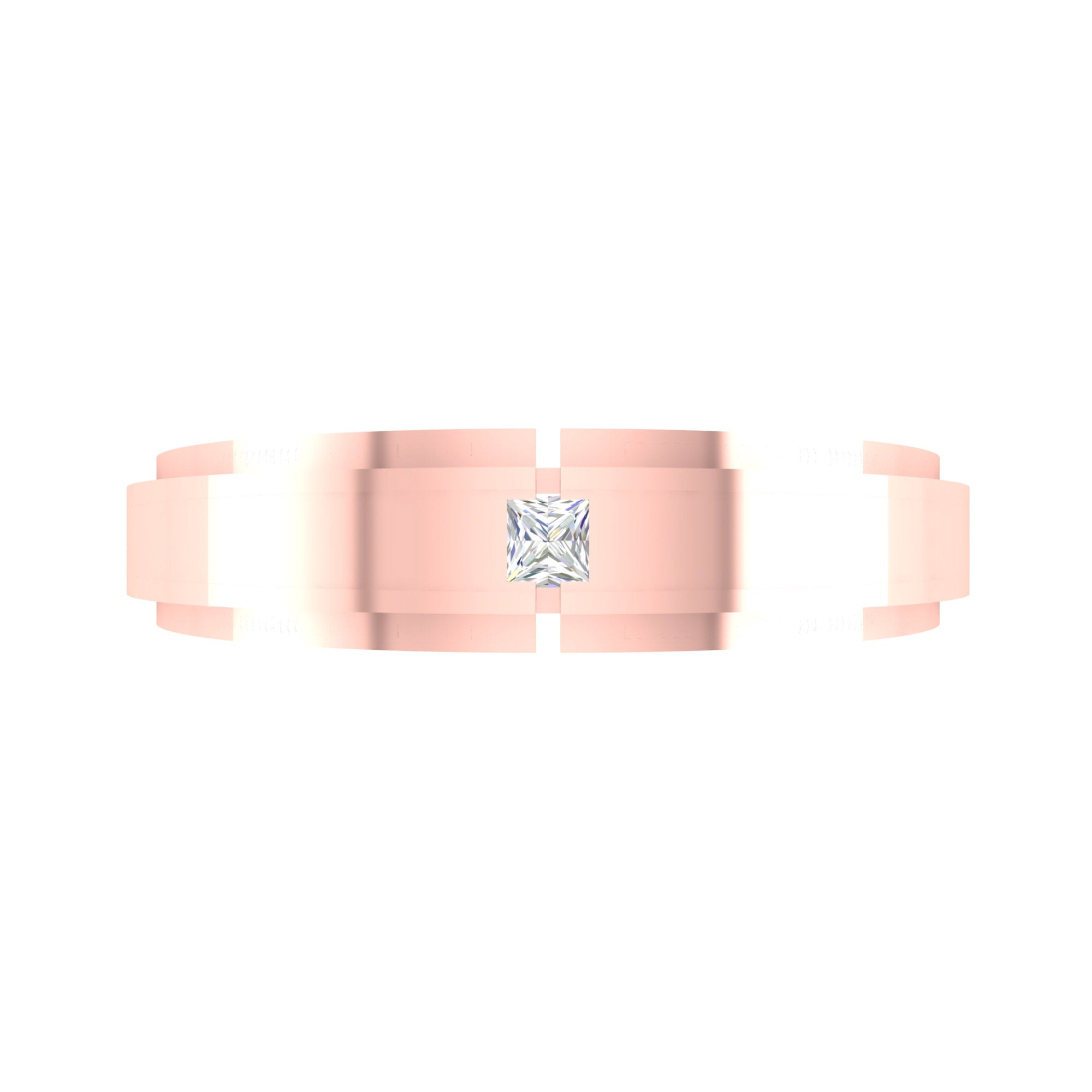 Matching Rose Gold Couple Rings