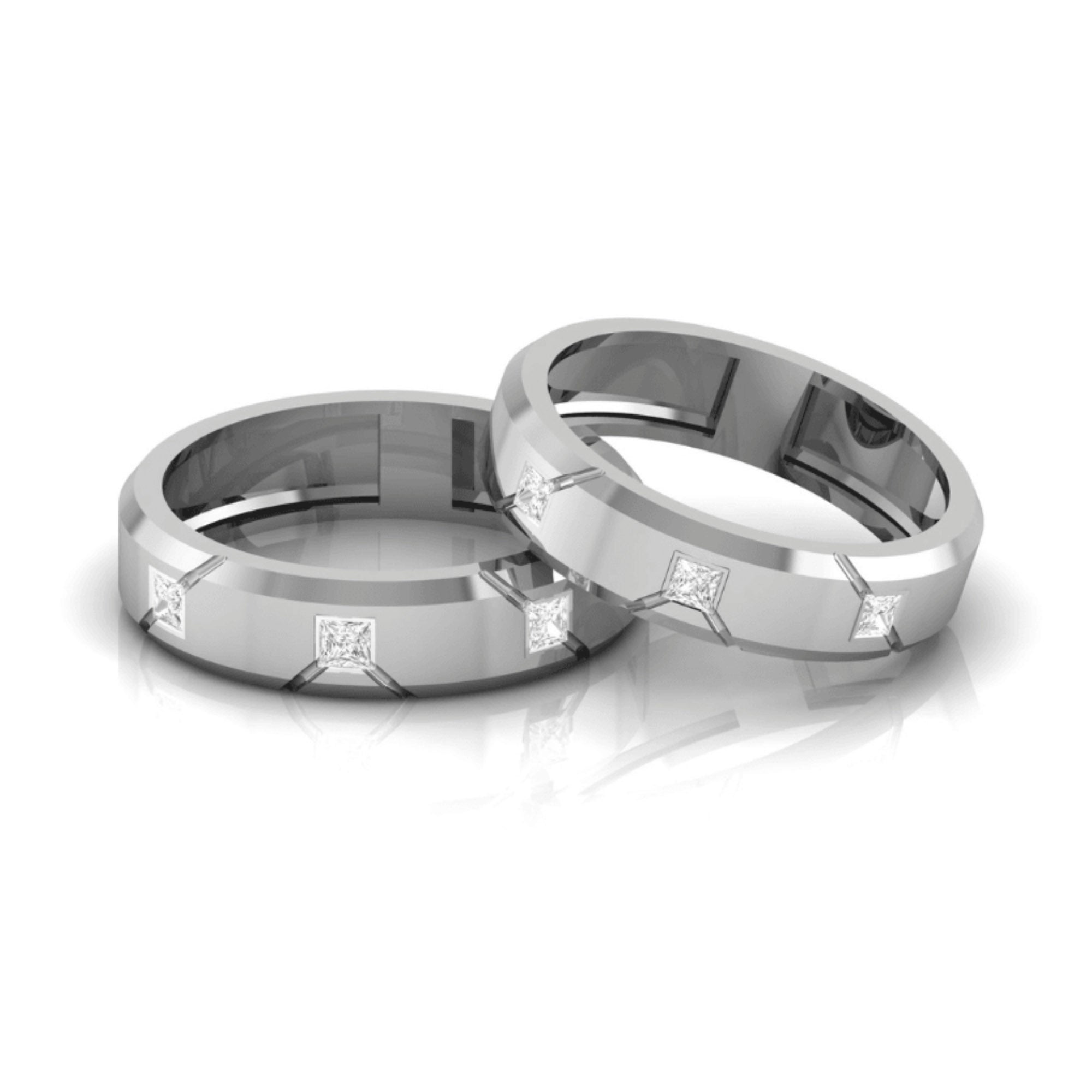 Timeless Couple Band in Sterling Silver