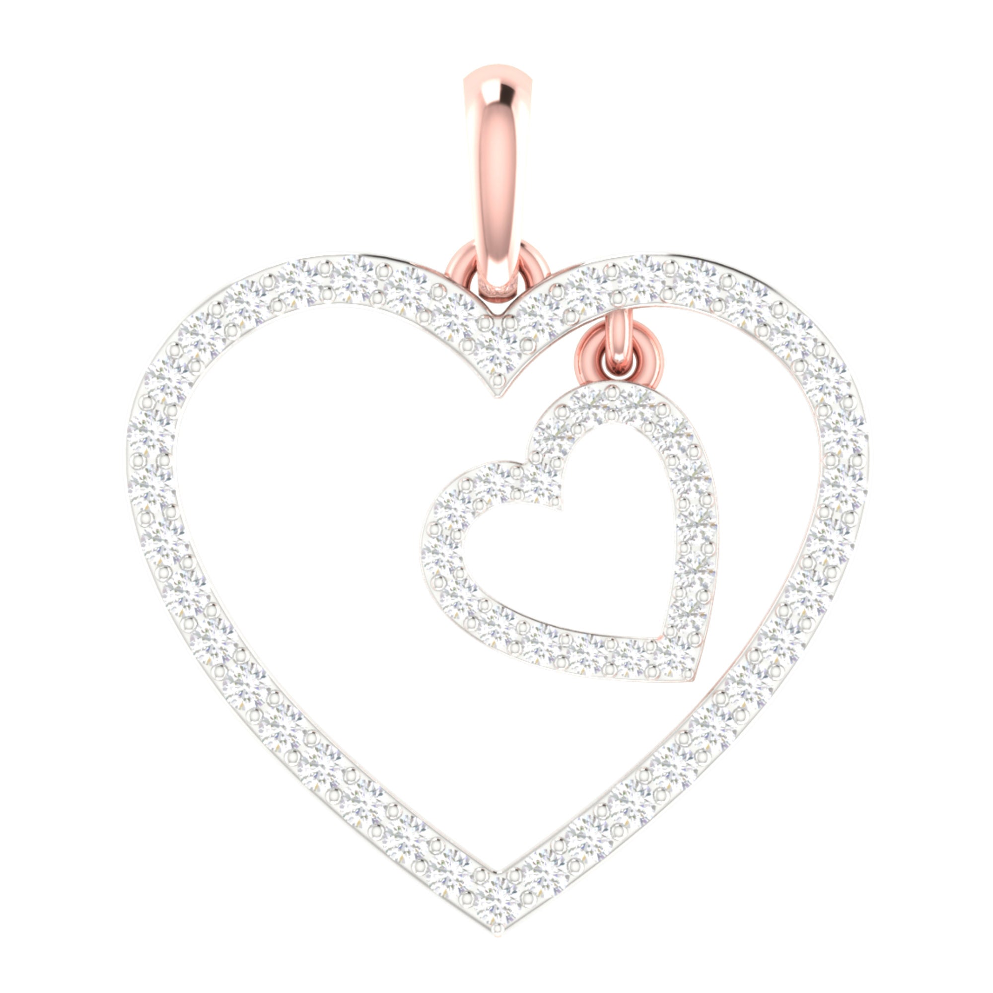 Infinite Love Double Heart Pendant