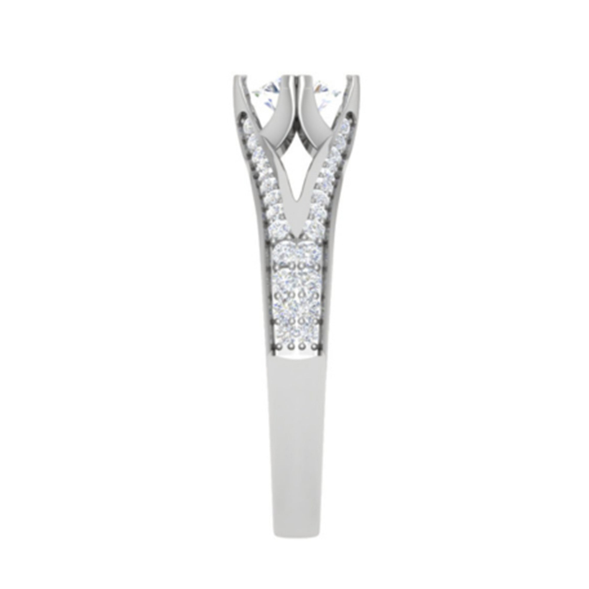 925 Silver Split Shank Ring