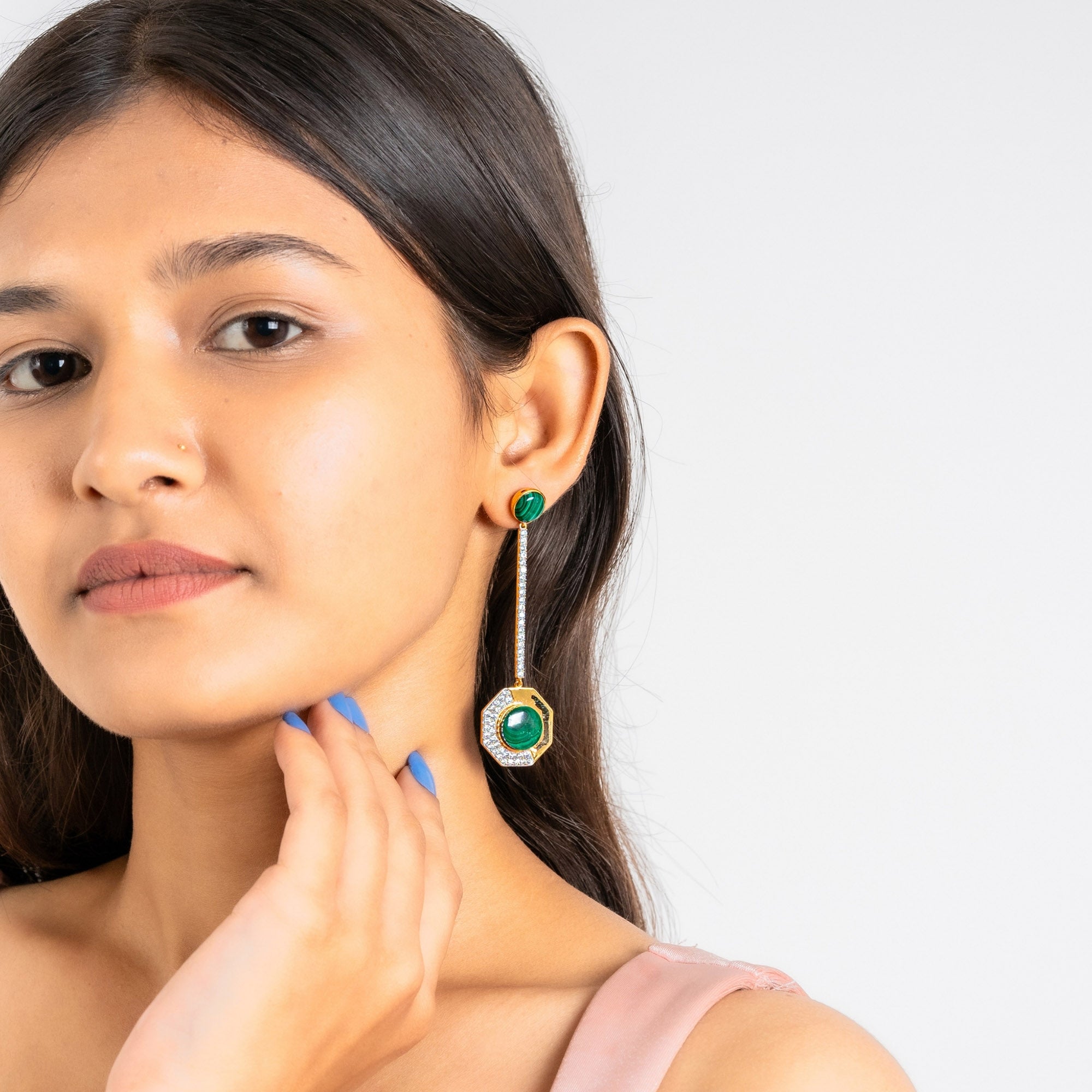 Victoria Yellow Gold Plated Earrings