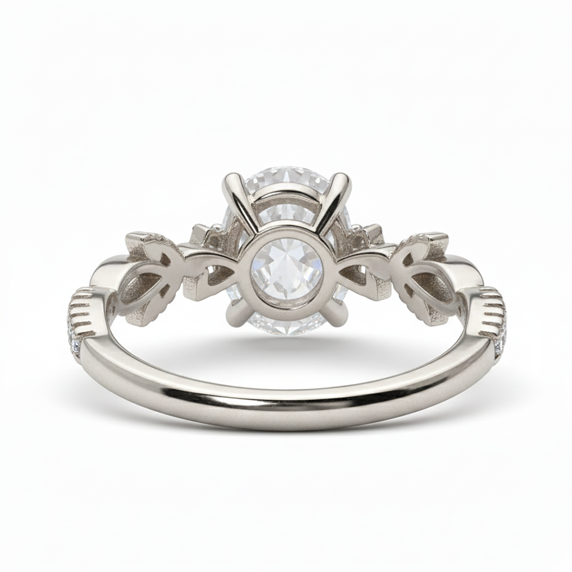 Leafy Elegance Silver Ring