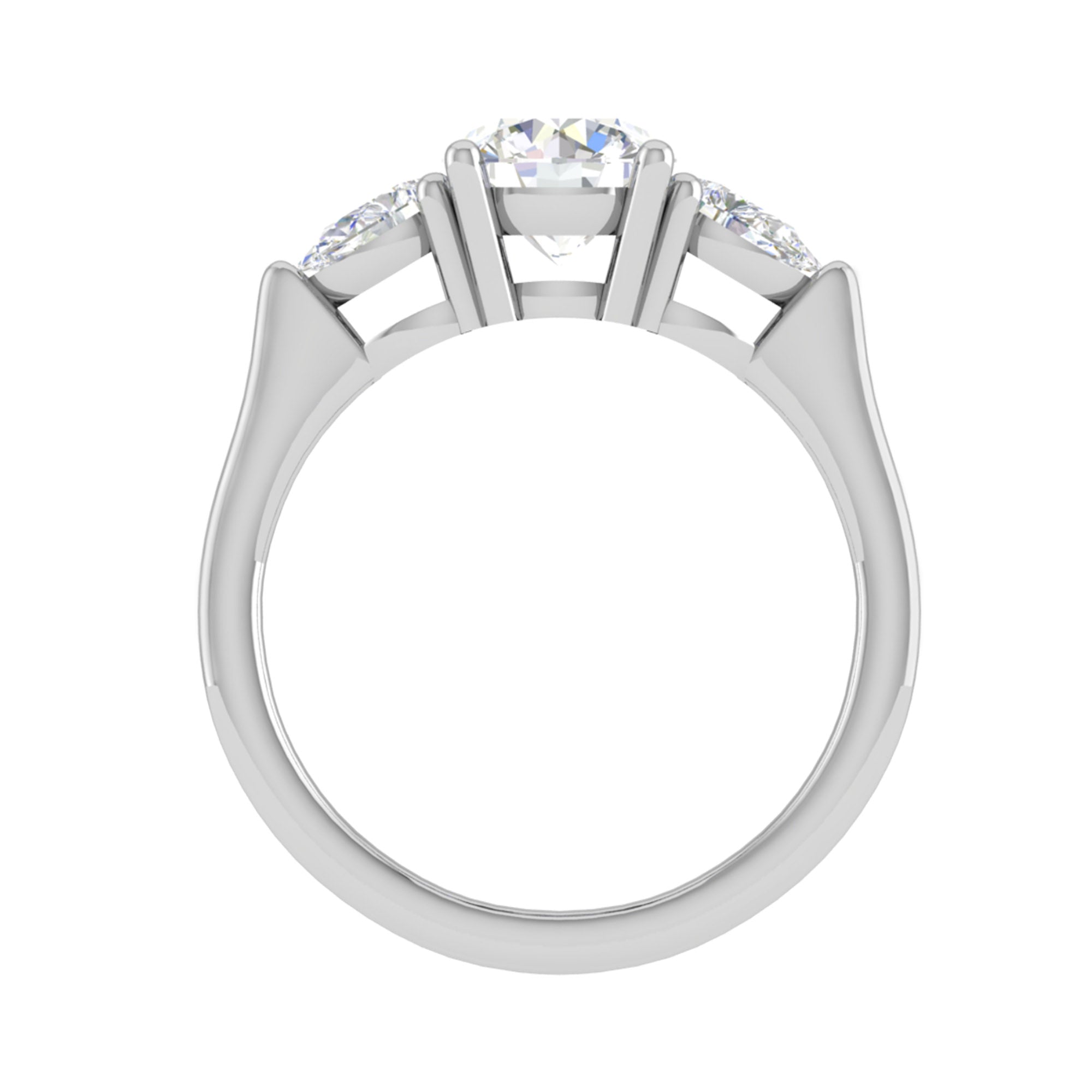 Trio Diamond Adjustable Ring