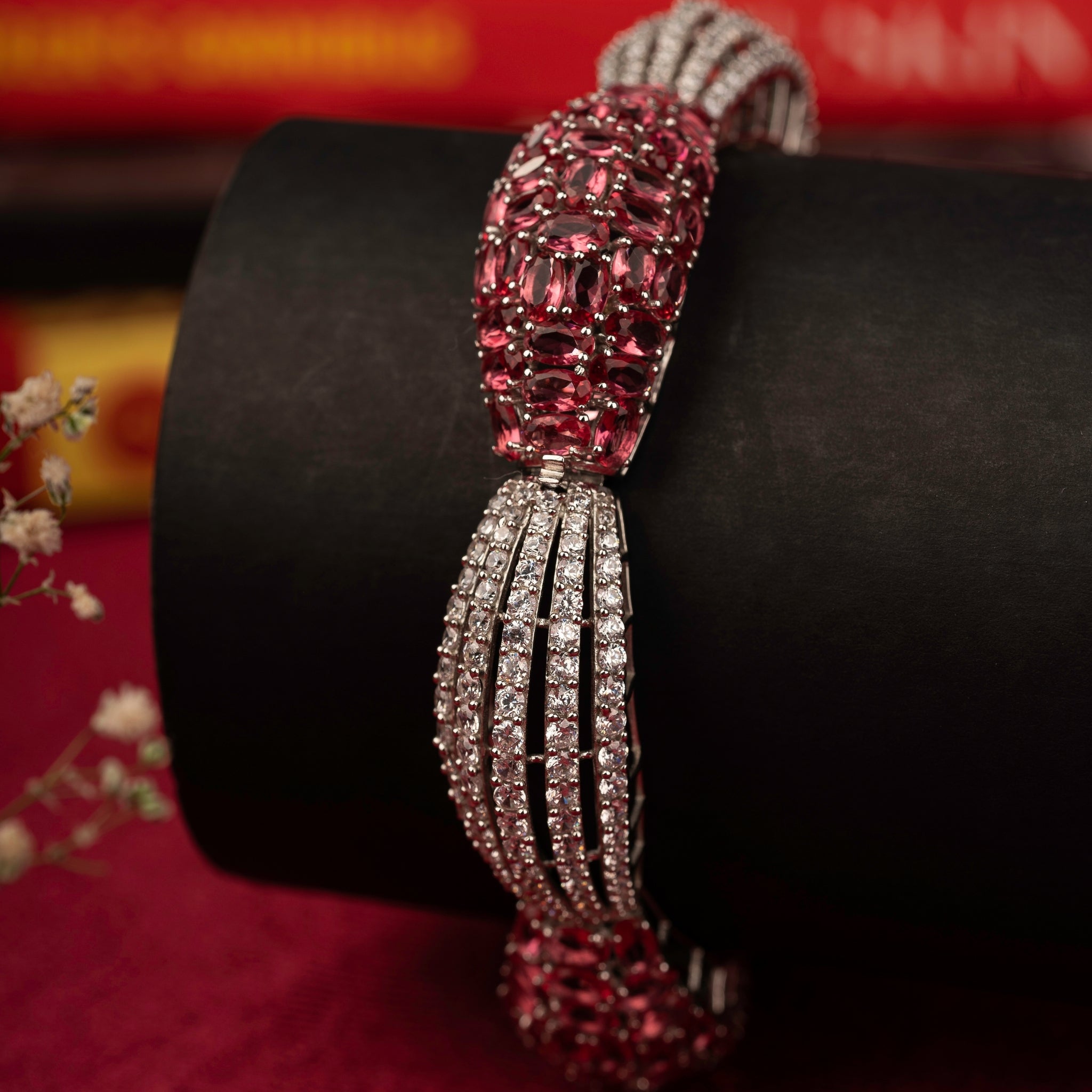 White Gold Ruby Bracelet